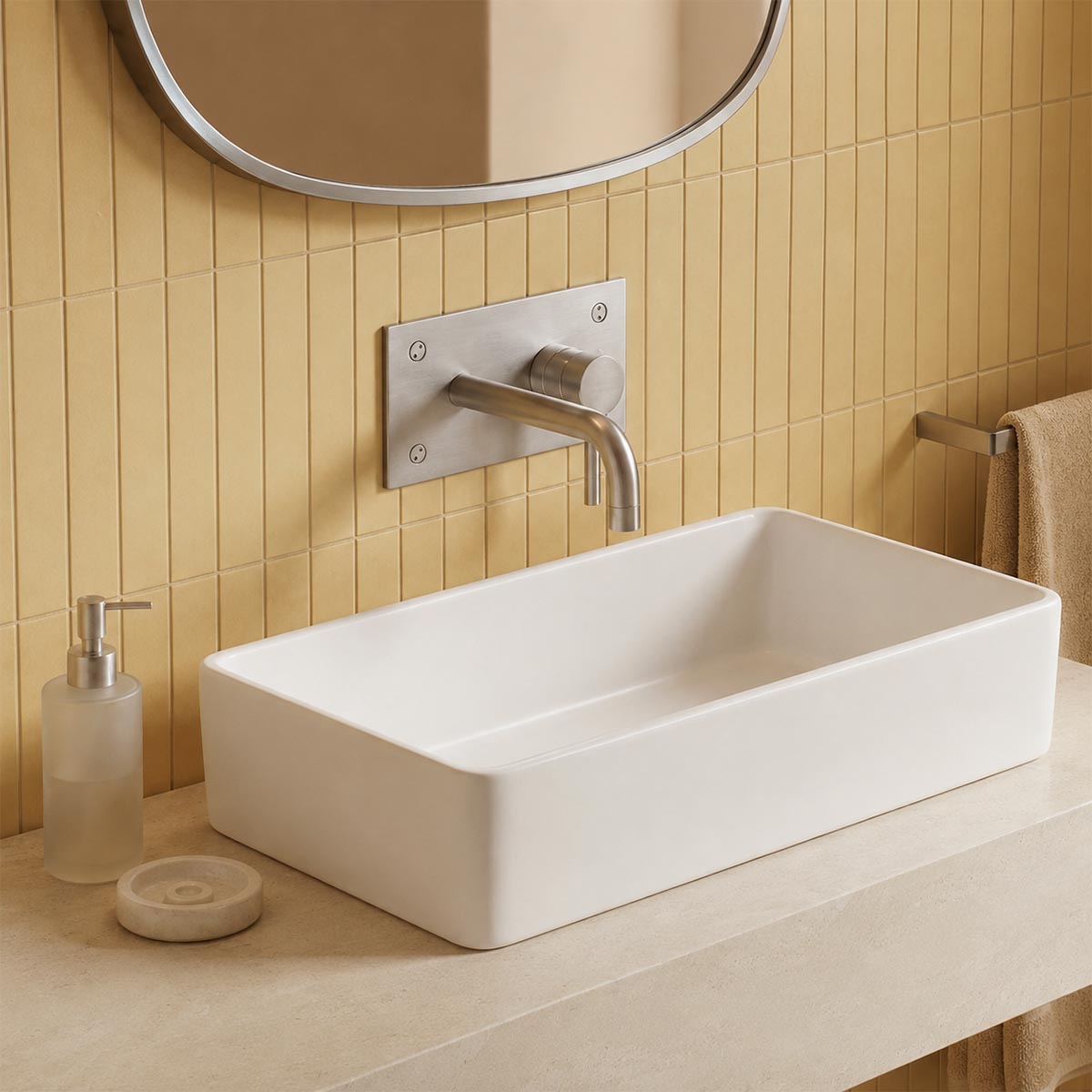 2 hole steel sink tap stainless steel -Ireland