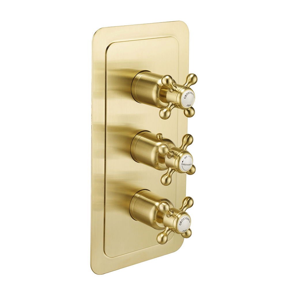 Gold 3-way concealed thermostatic valve