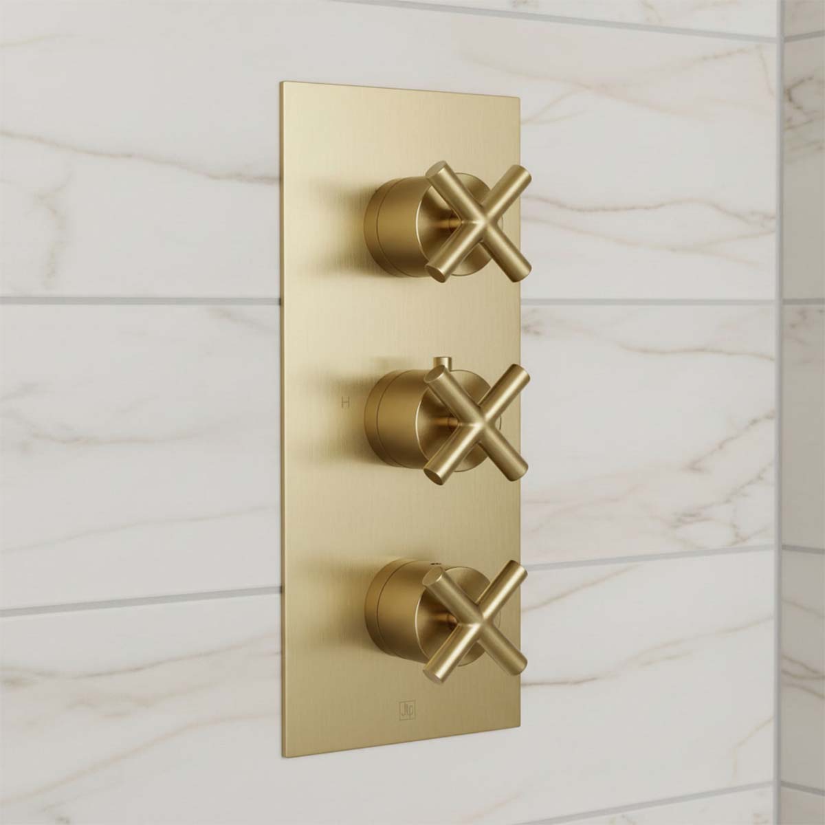 3 Outlet Concealed Thermostatic Shower Mixer Valve - Brushed Brass