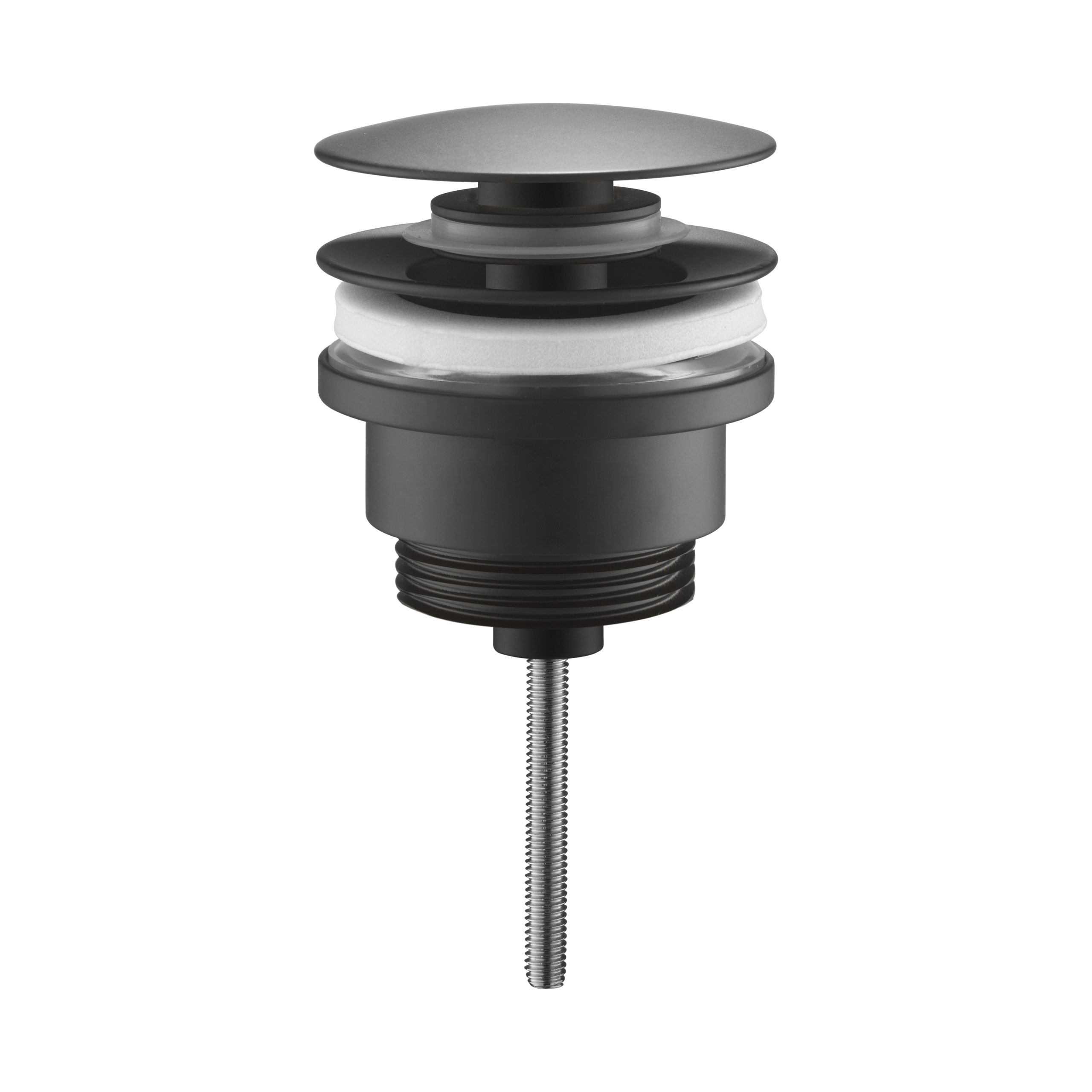 Black universal slotted and unslotted basin waste
