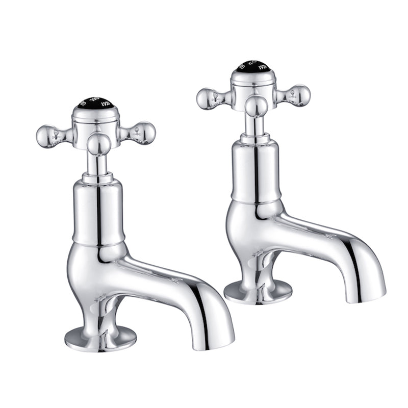 Black Crosshead Cloakroom Basin Pillar Tap -Tapron