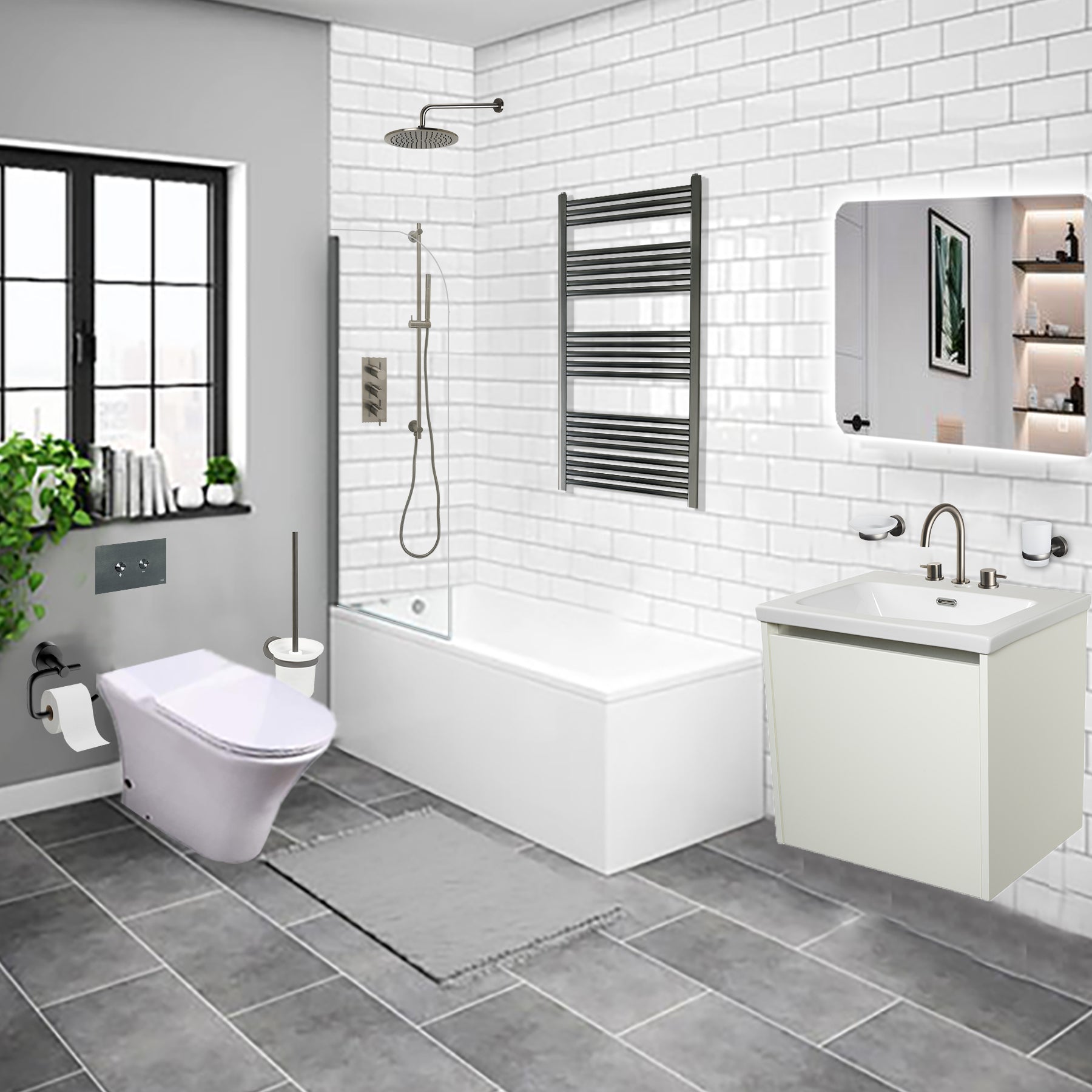 Luxury black sink tap