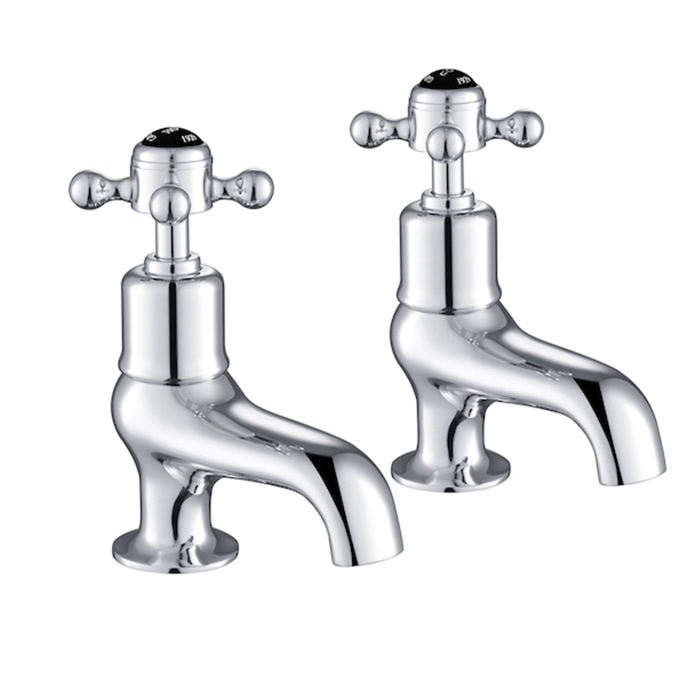 Black crosshead bath pillar tap