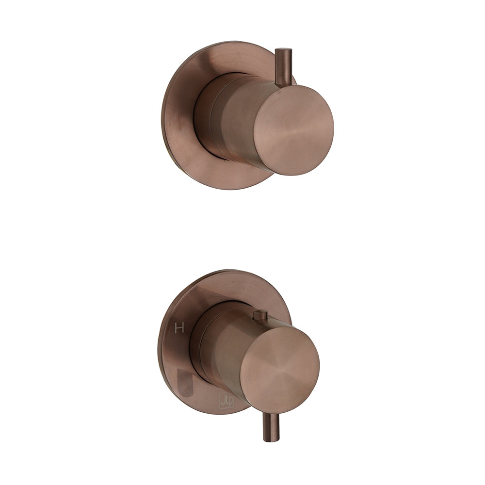 Bronze concealed thermostatic shower valve
