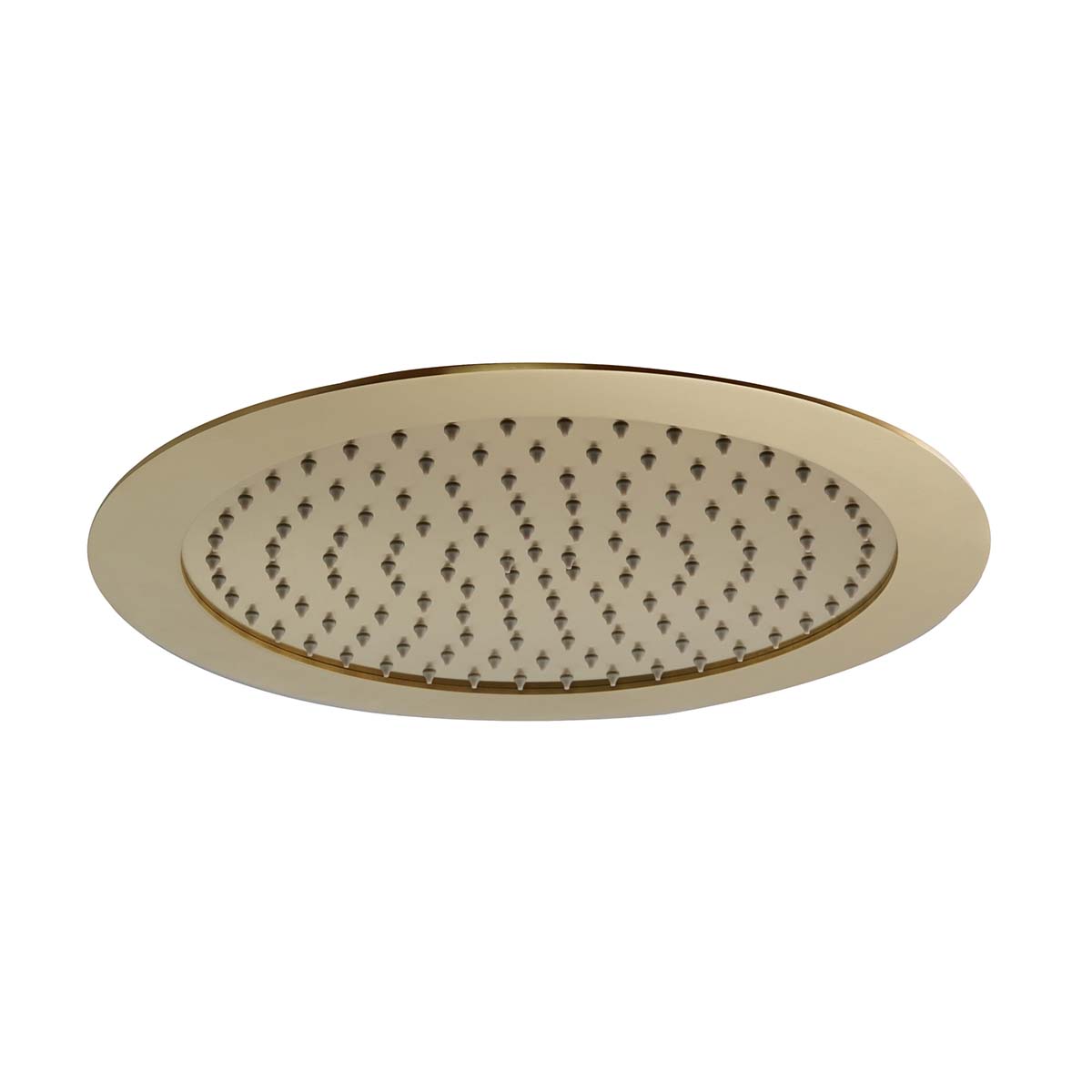 Brushed Brass 300mm Ceiling Mounted Round Overhead Shower Head