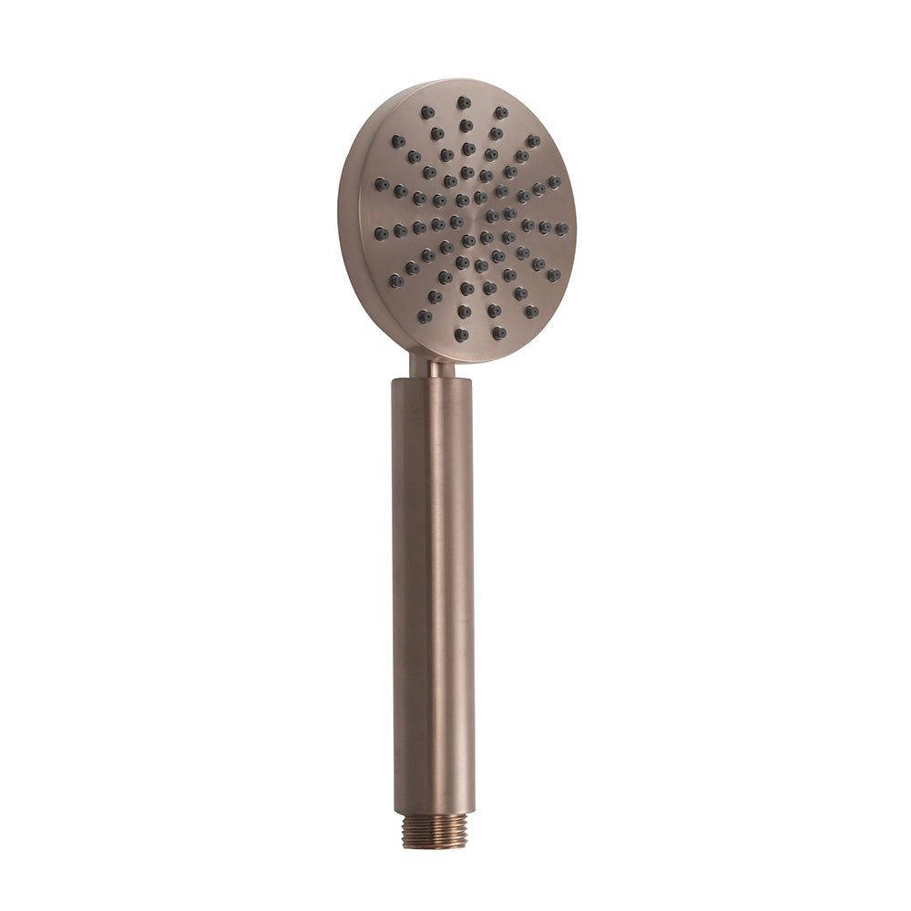 Single Function Handheld Round Shower Head - Brushed Bronze