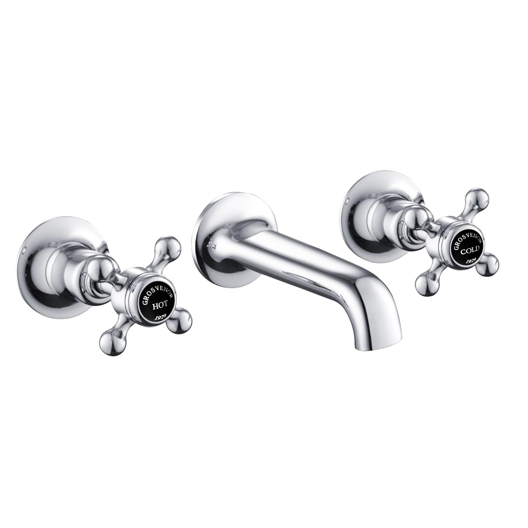 3-hole basin mixer tap chrome finished