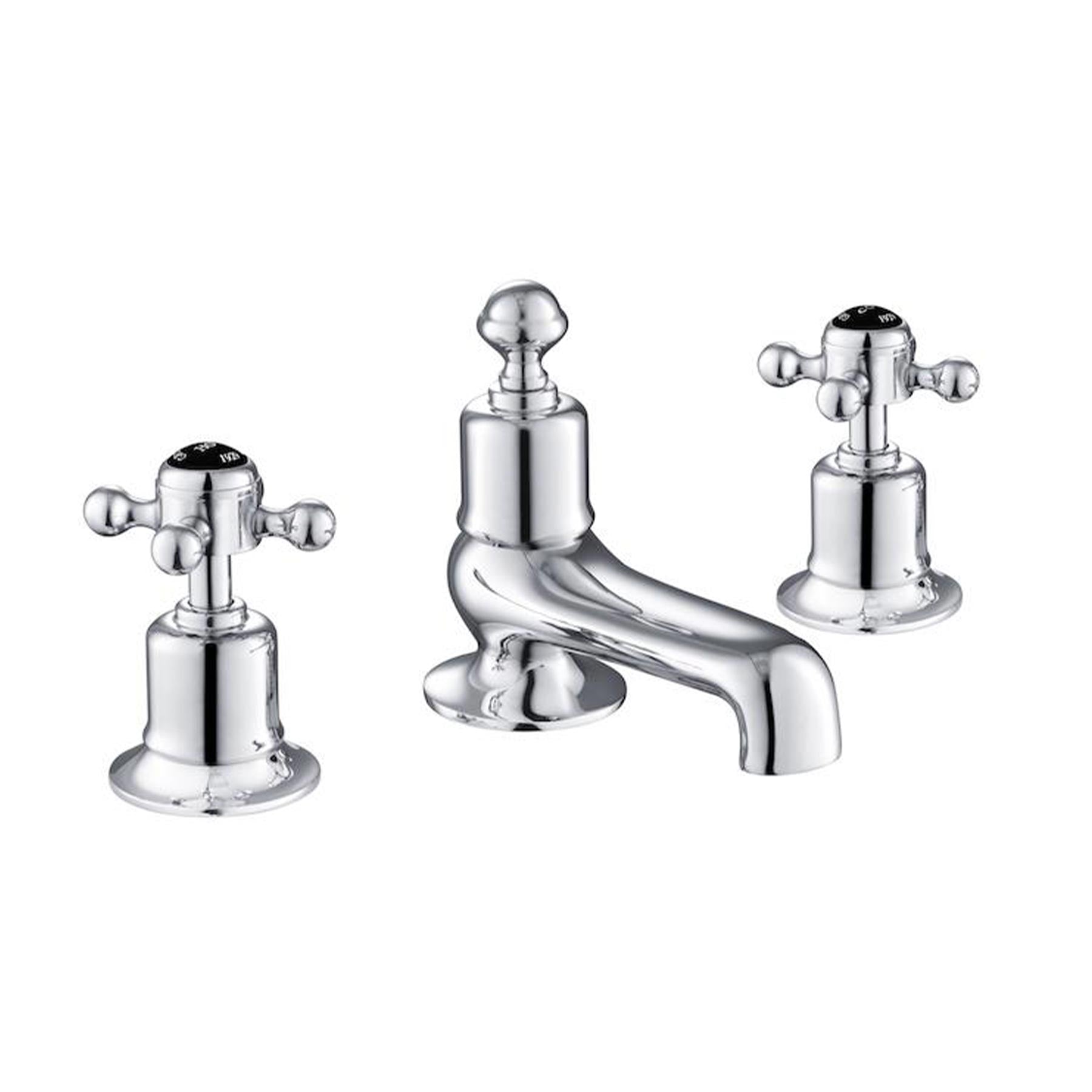 Victorian deck-mounted bath mixer tap