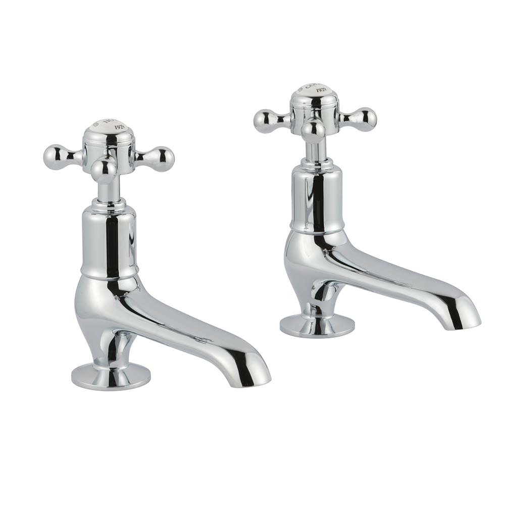 Chester Crosshead Handle Basin Pillar Tap - Pair