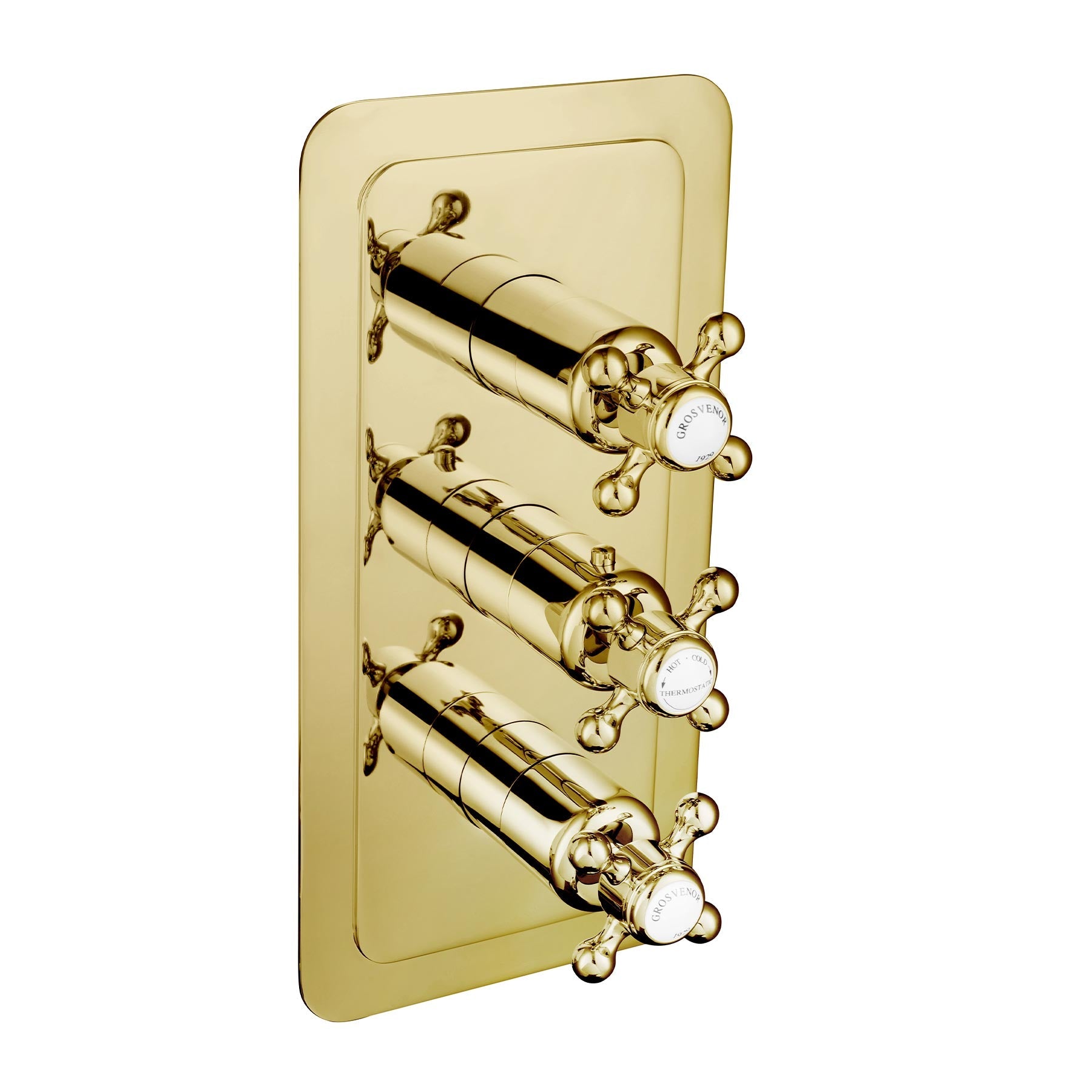 Thermostatic Concealed 2 Way Shower Valve, Vertical