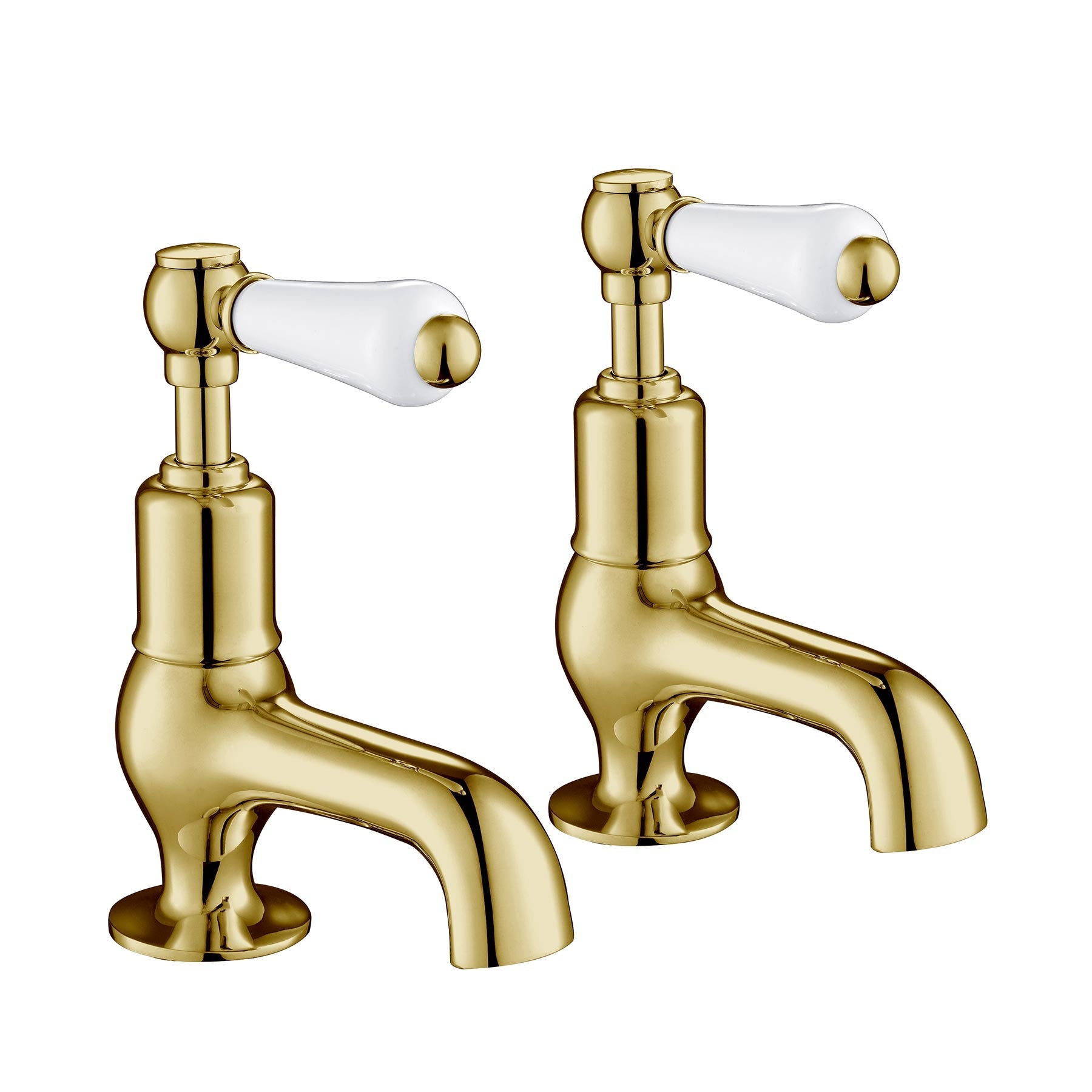 Gold Basin Pillar Tap set of 2