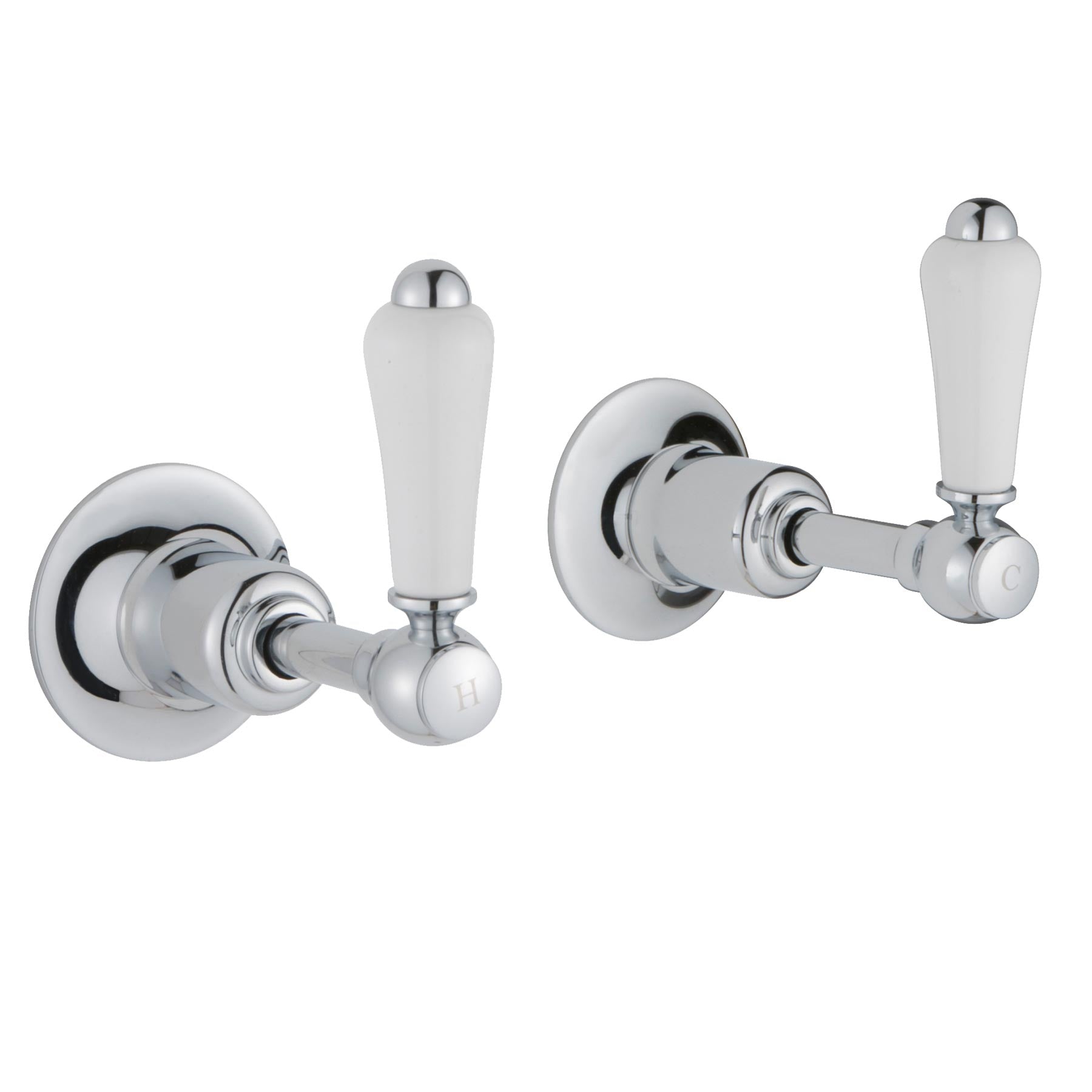 Chester Lever Wall Mounted Valves 1/2, LP 0.2- Chrome