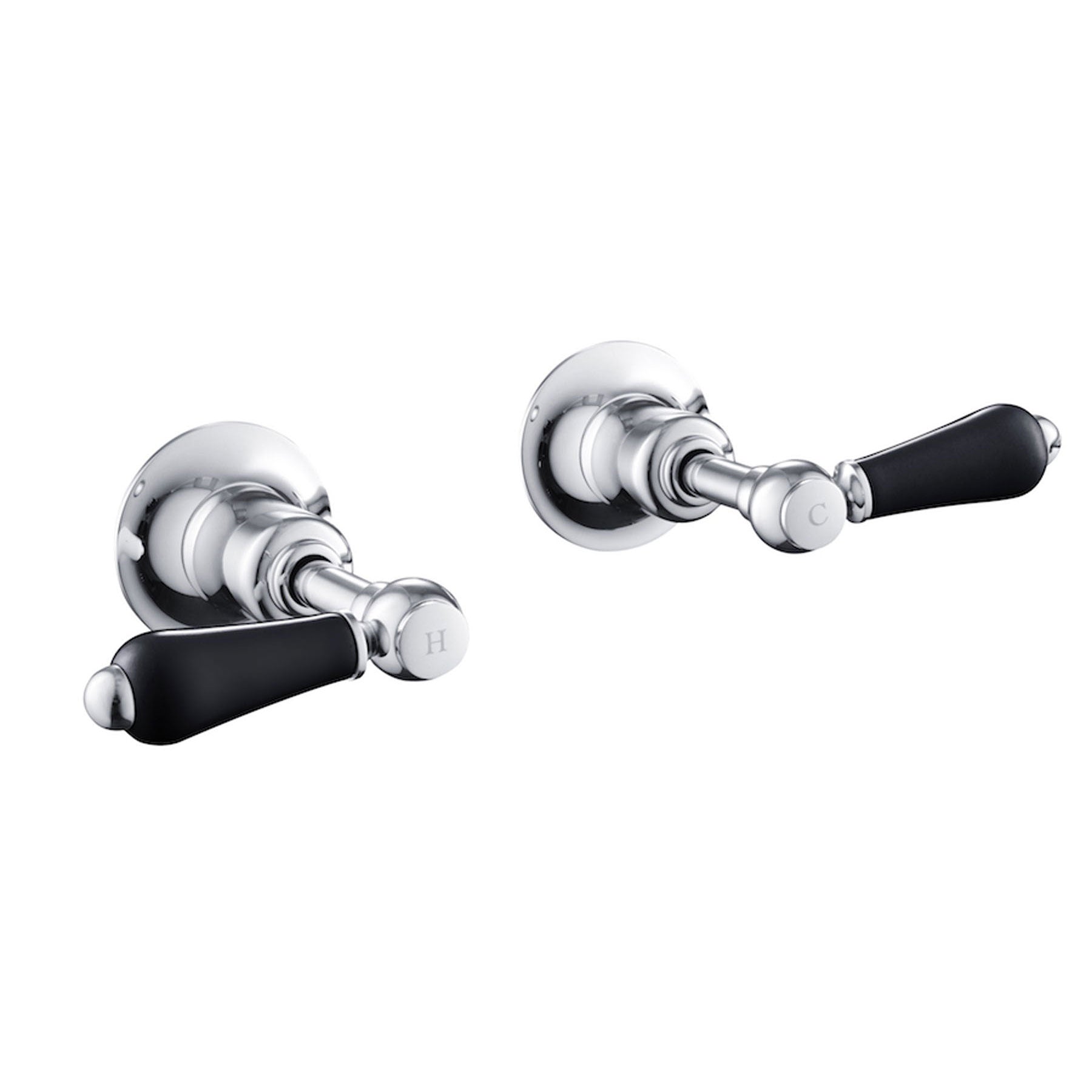 Chester Black Lever Wall Valves ½