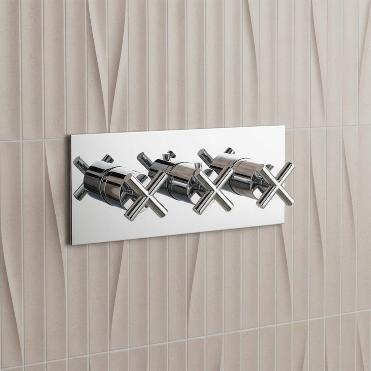 Concealed Shower Valve with 2 Outlets – Chrome