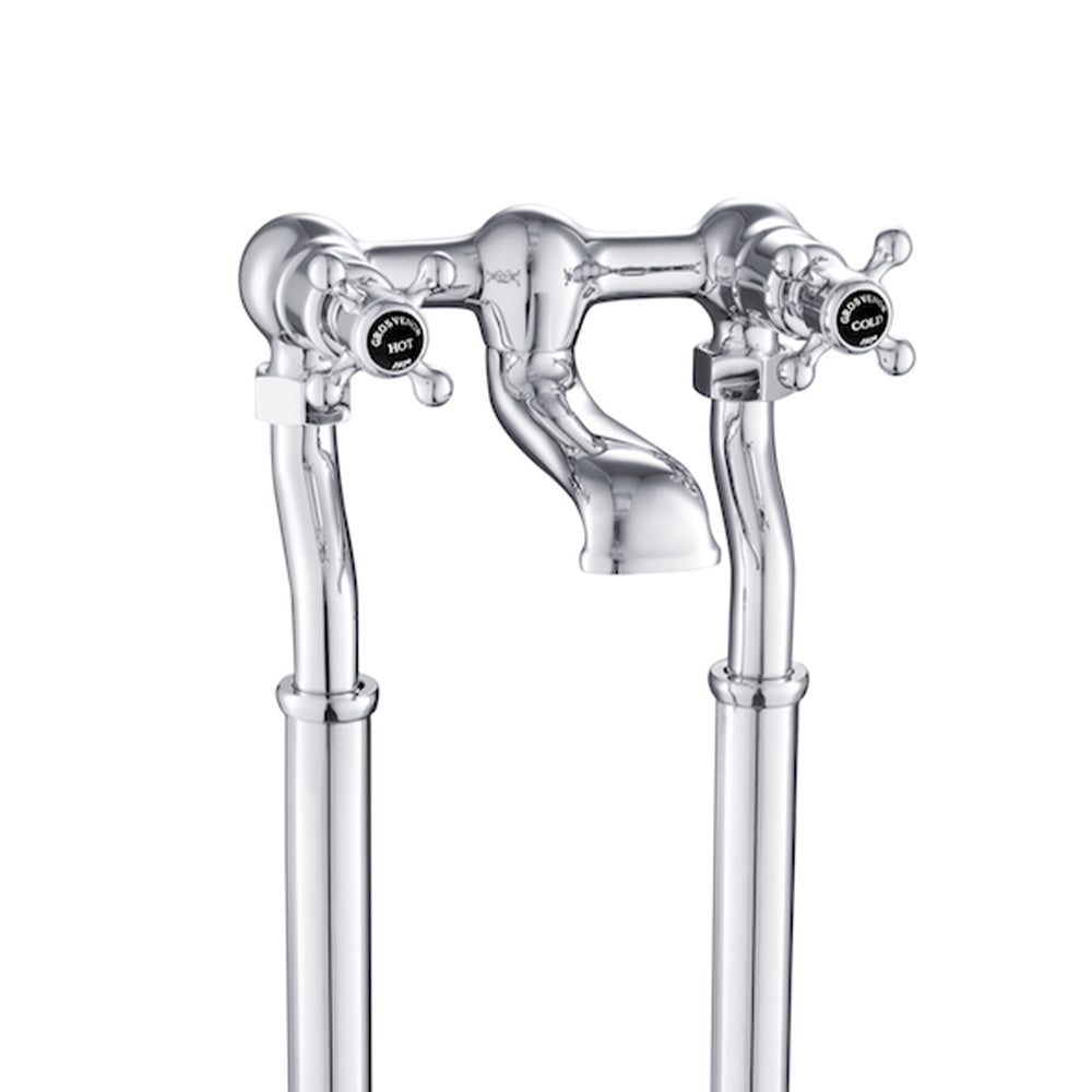 Traditional freestanding bath filler mixer tap
