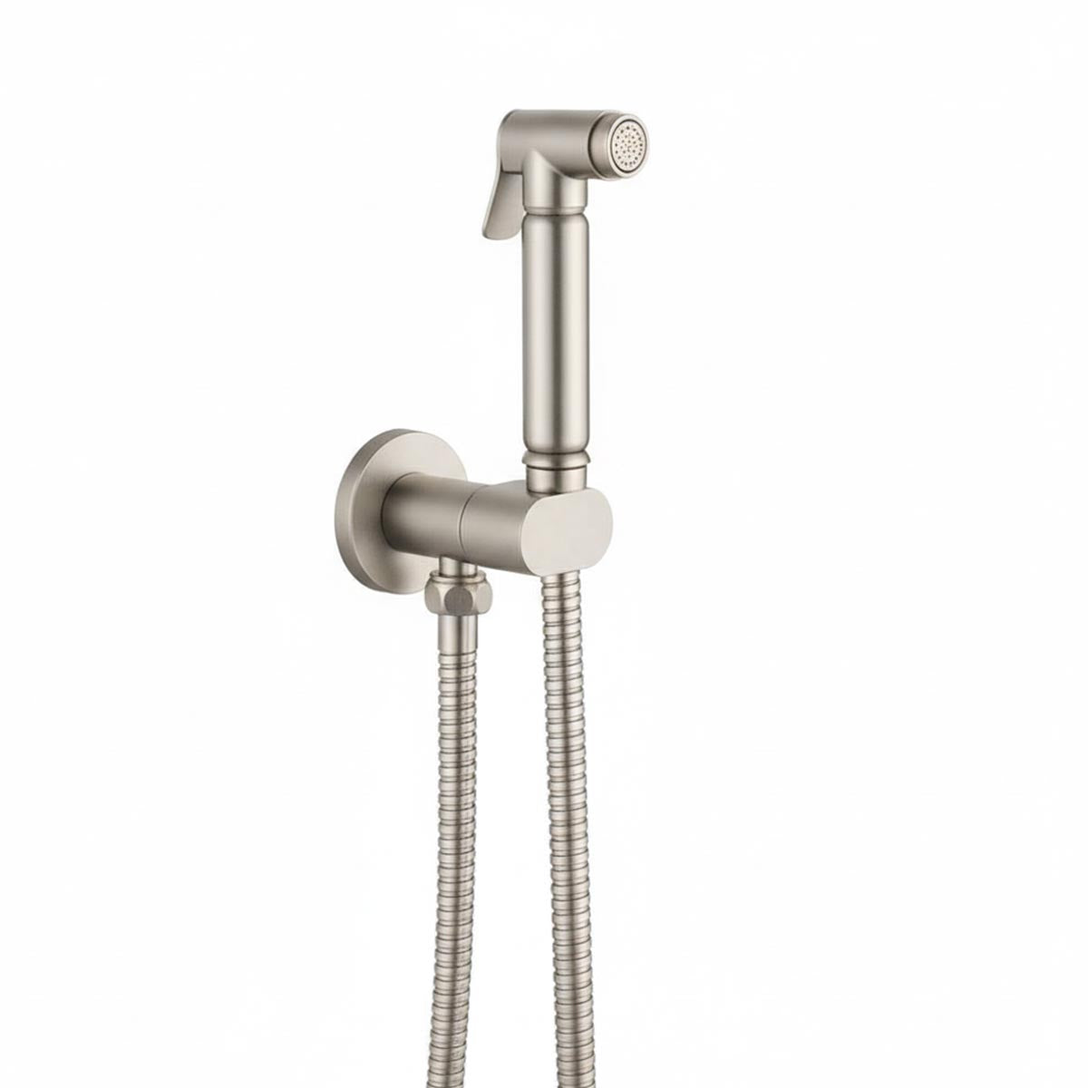 Bidet Sprayer Kit with Anti-Flood Safety Valve - Brushed Nickel Finish
