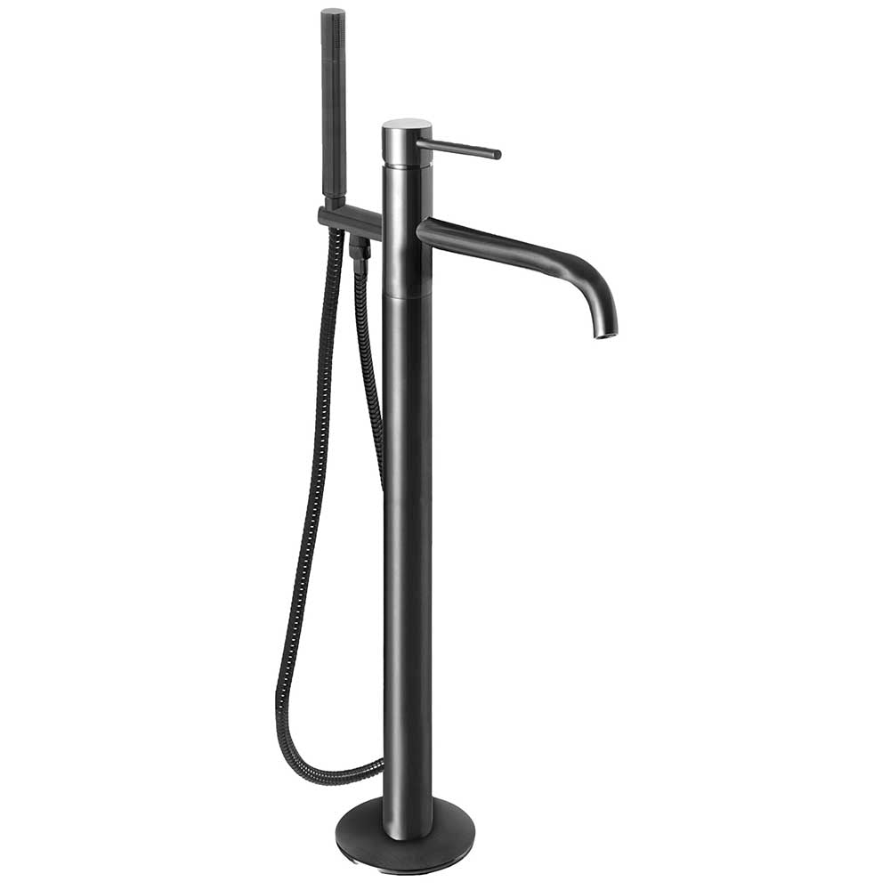 Free standing bath tap with handheld shower