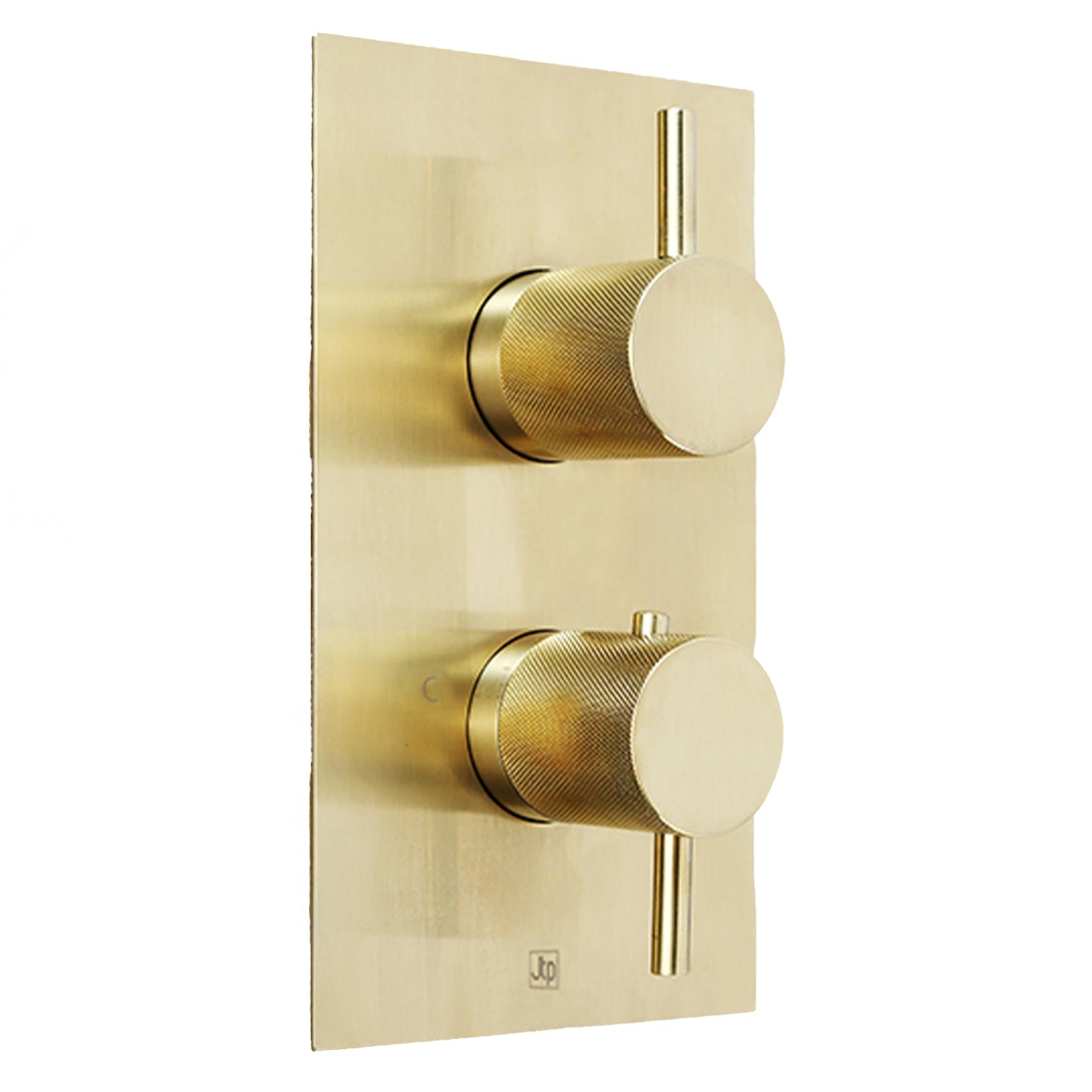 Gold 2 Outlet Concealed Thermostatic Shower Valve with Designer Handle