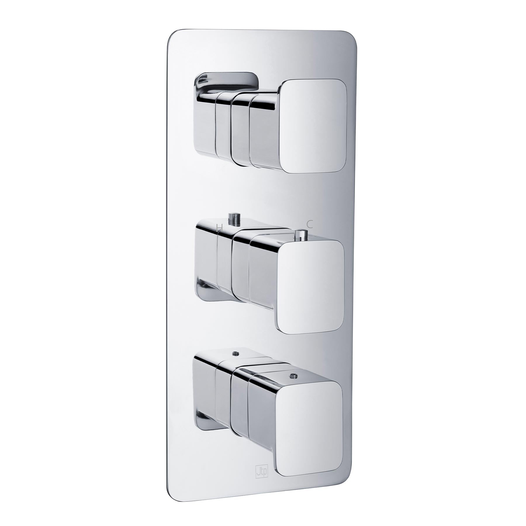 HIX Thermostatic Concealed 2 Outlet Shower Valve - Vertical MP 0.5