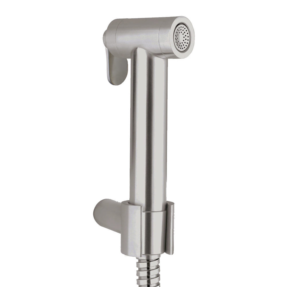 Stainless Steel Douche Spray Kit with Hose and Wall Bracket - Brushed Steel Finish