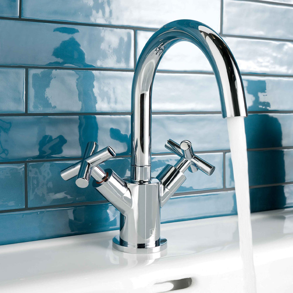 Chrome Mono Deck Mounted Basin Mixer Tap - Tapron