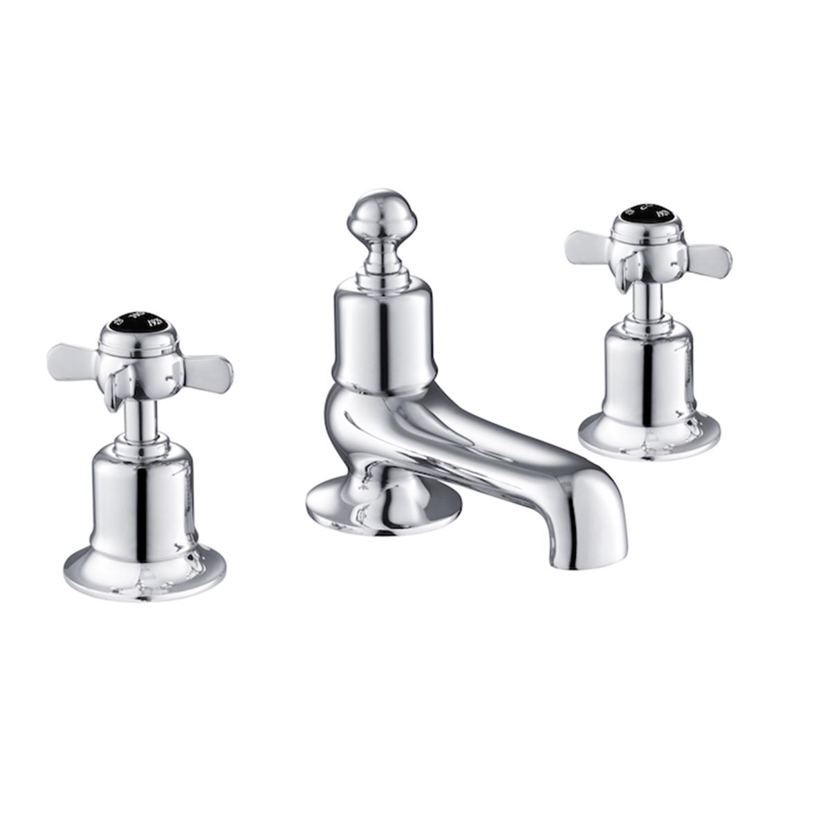 Pinch 3-Hole Bath Filler Deck Mounted - Chrome