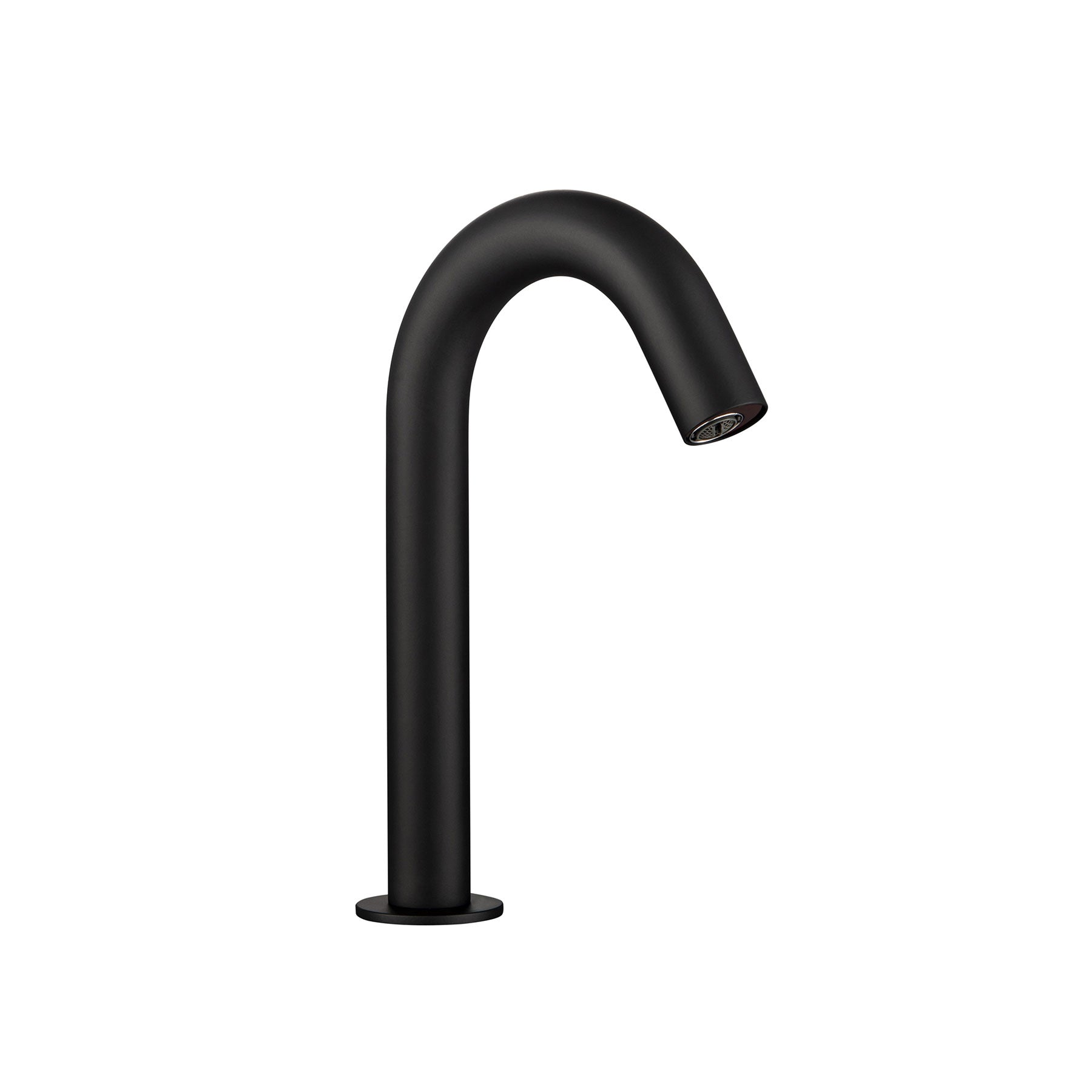 Black motion sensor washbasin tap