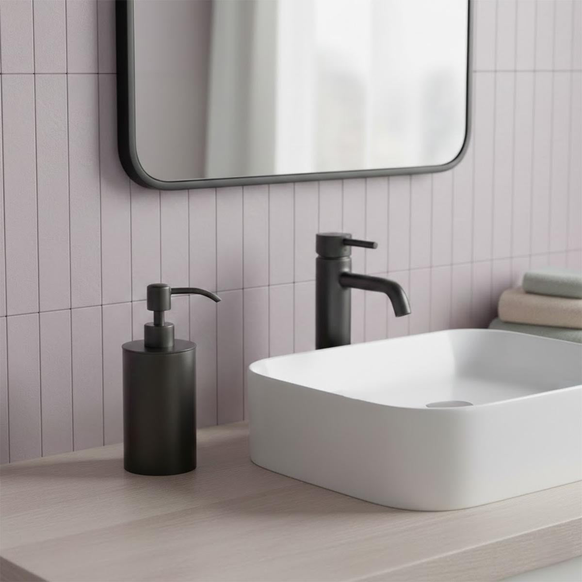 Soap dispenser for bathroom - black