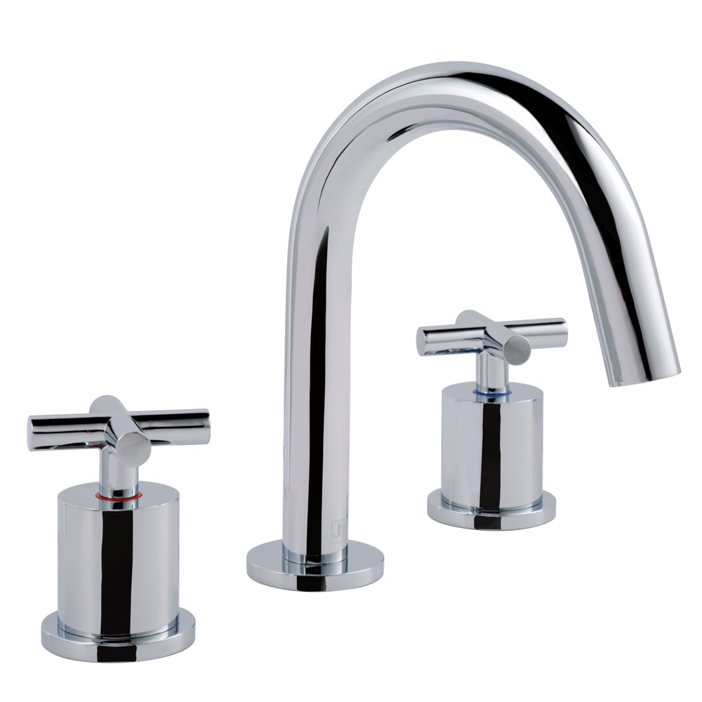 3 Hole Deck Mounted Basin Mixer Tap -Chrome