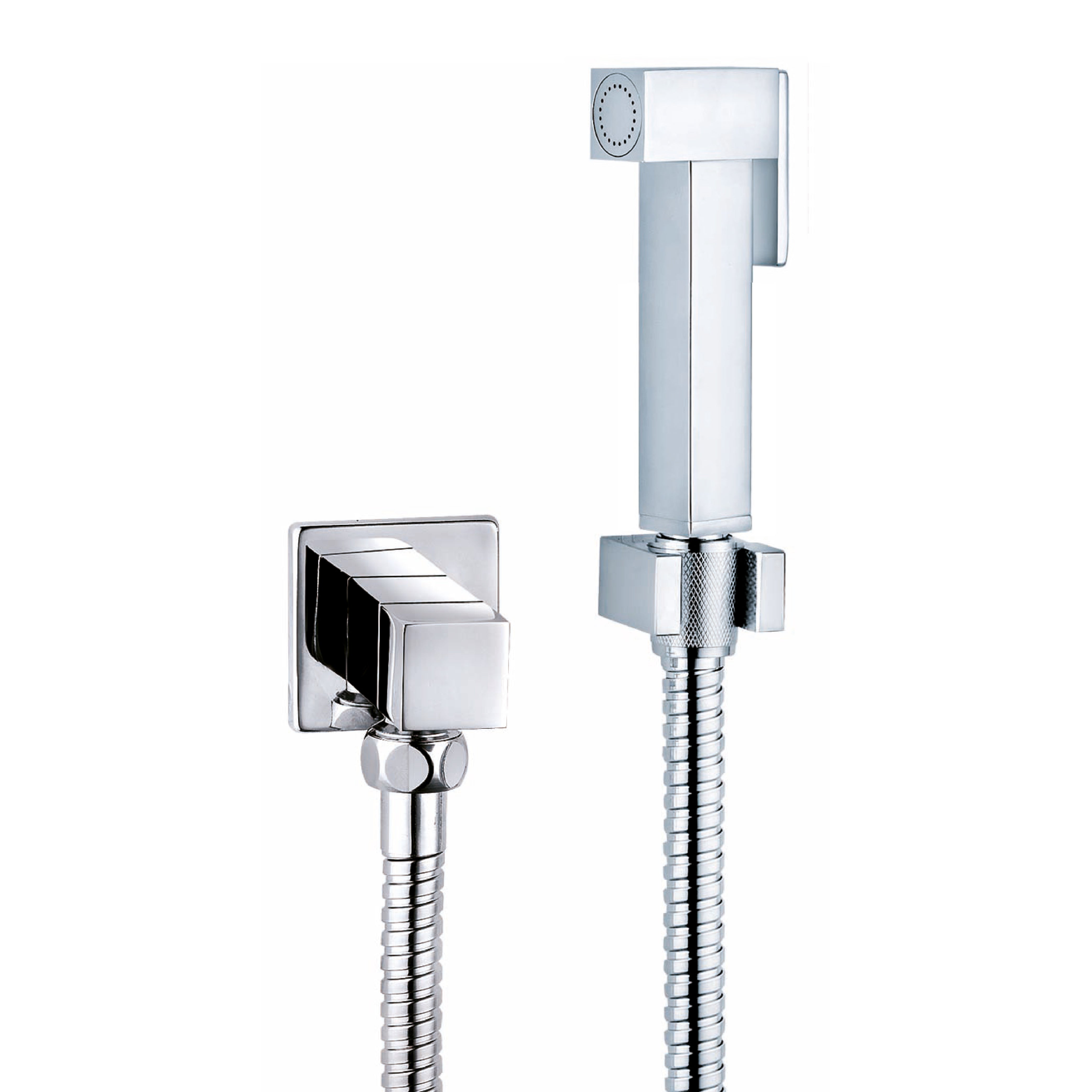 Thermostatic Square Douche Kit with Angle Valve