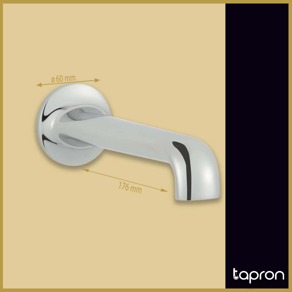 Chrome bathroom bath filler tap - Dimension