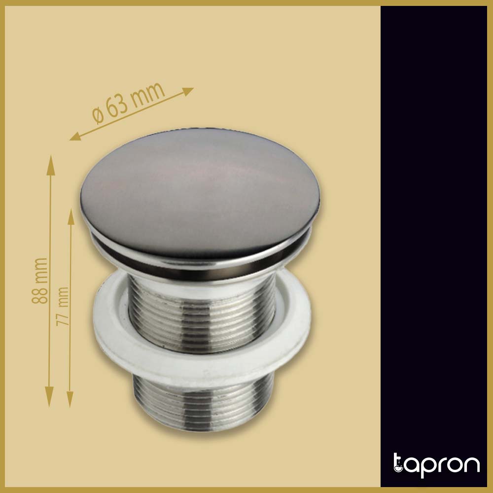 Steel basin waste - Dimension