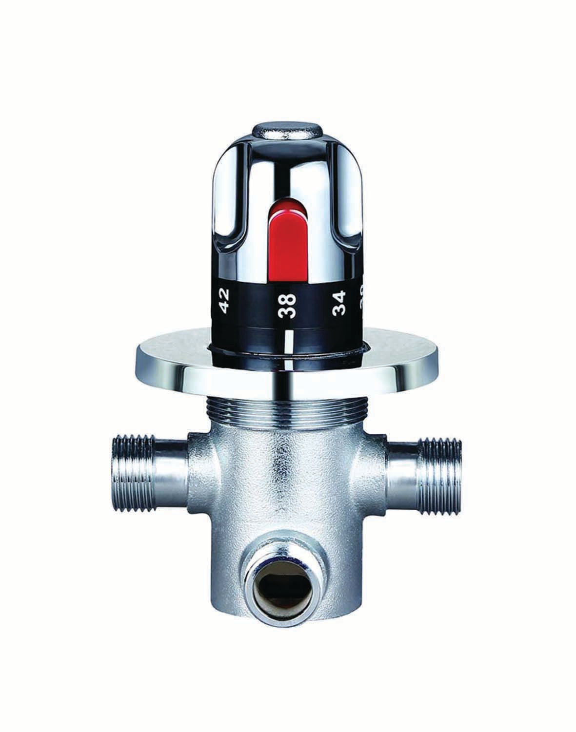 Thermostatic Square Douche Kit with Angle Valve