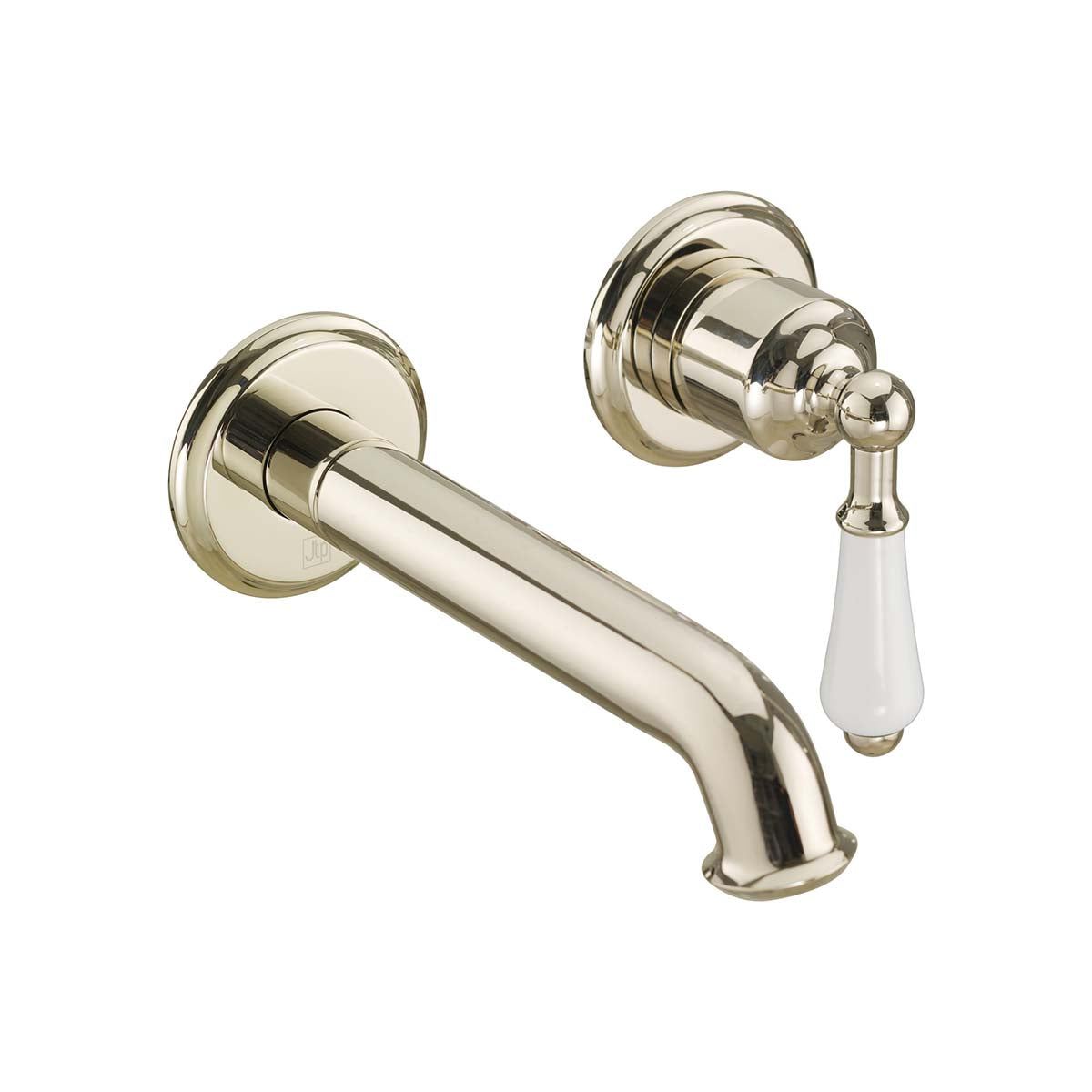 Traditional 2-Hole Wall Mounted Basin Tap - Nickel