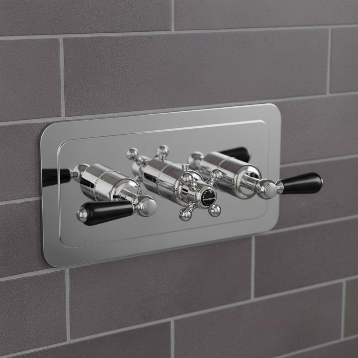 Traditional 2 Outlet Thermostatic Shower Mixer Valve