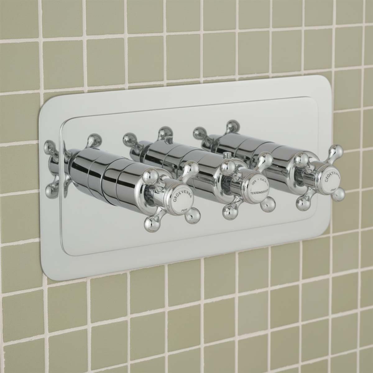 Traditional Chrome 3 Outlet Concealed Shower Mixer Valve – Horizontal