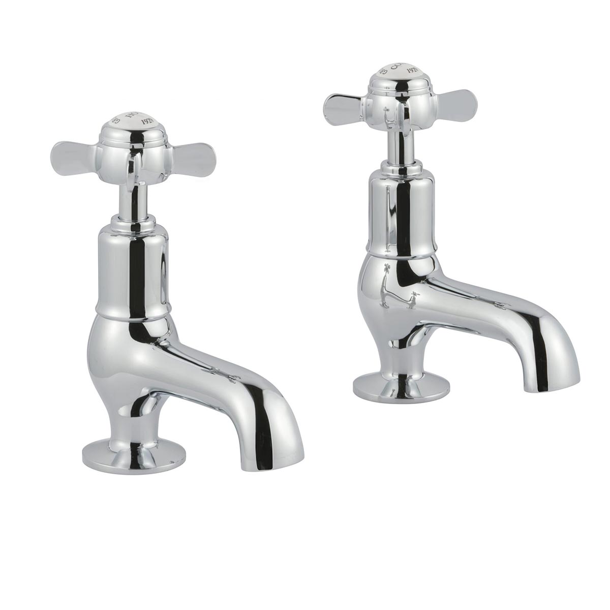 Traditional Pinch Cloakroom Basin Taps - Chrome Ireland