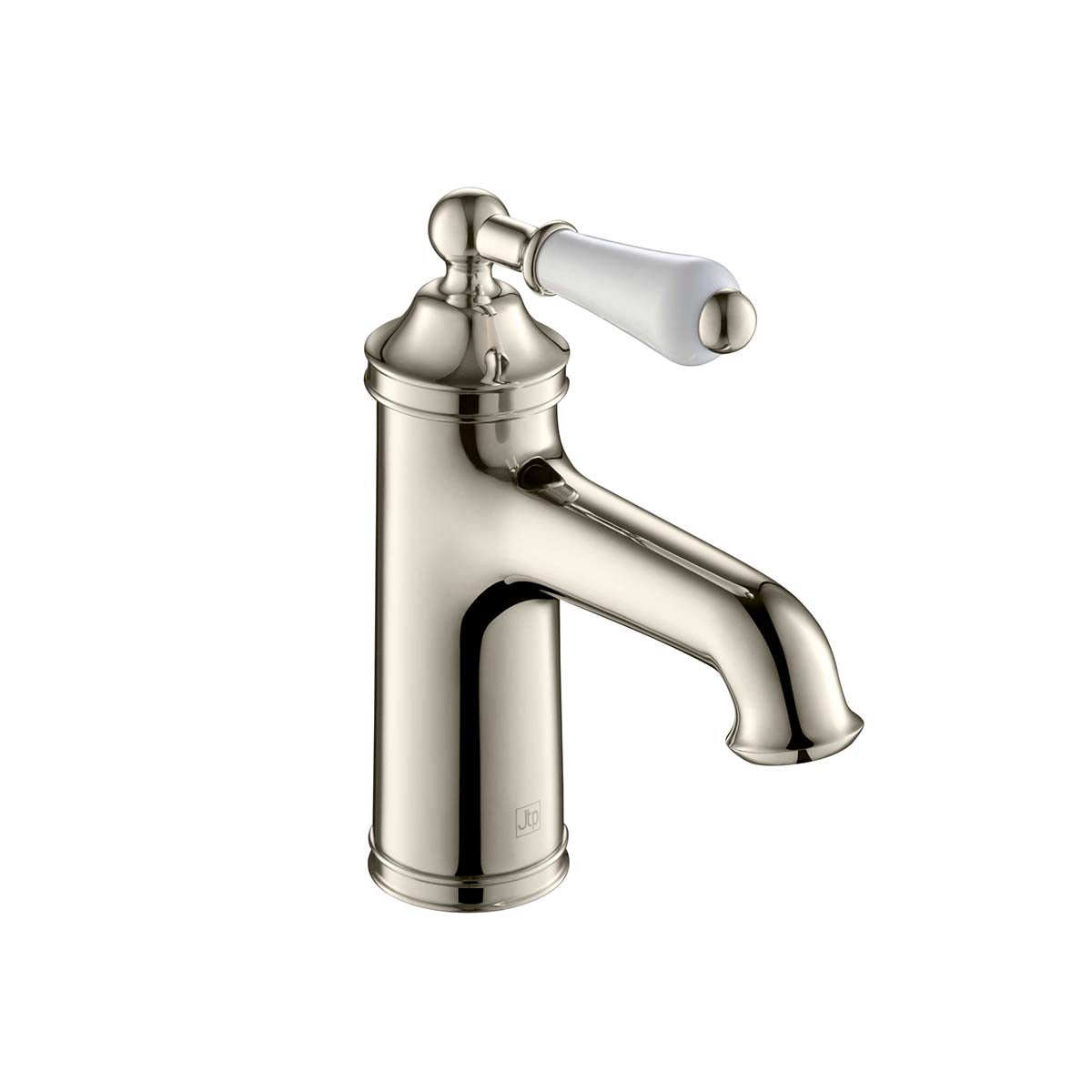 Traditional Single Lever Basin Tap with Lever Handle - Nickel
