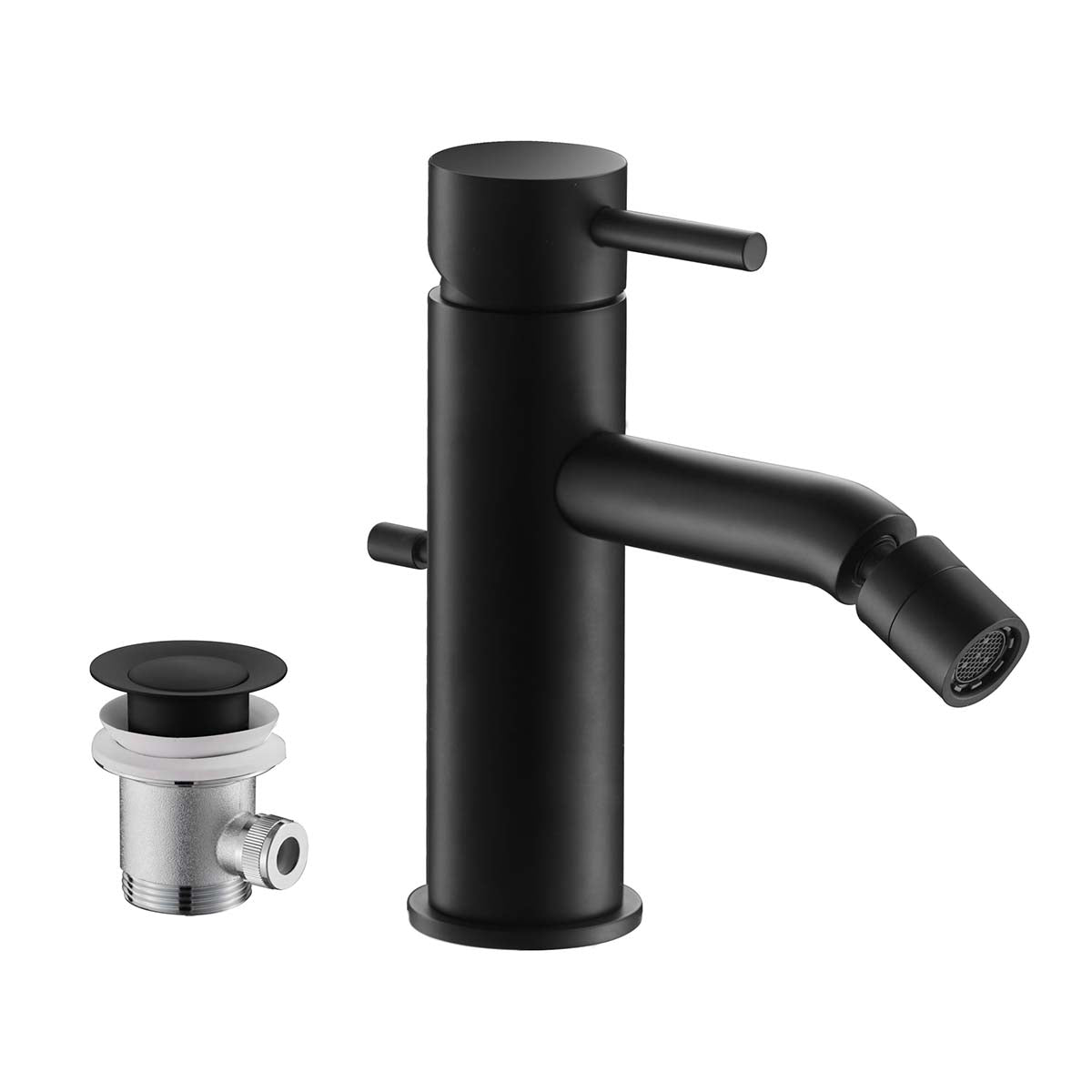 matt black basin mixer tap single lever