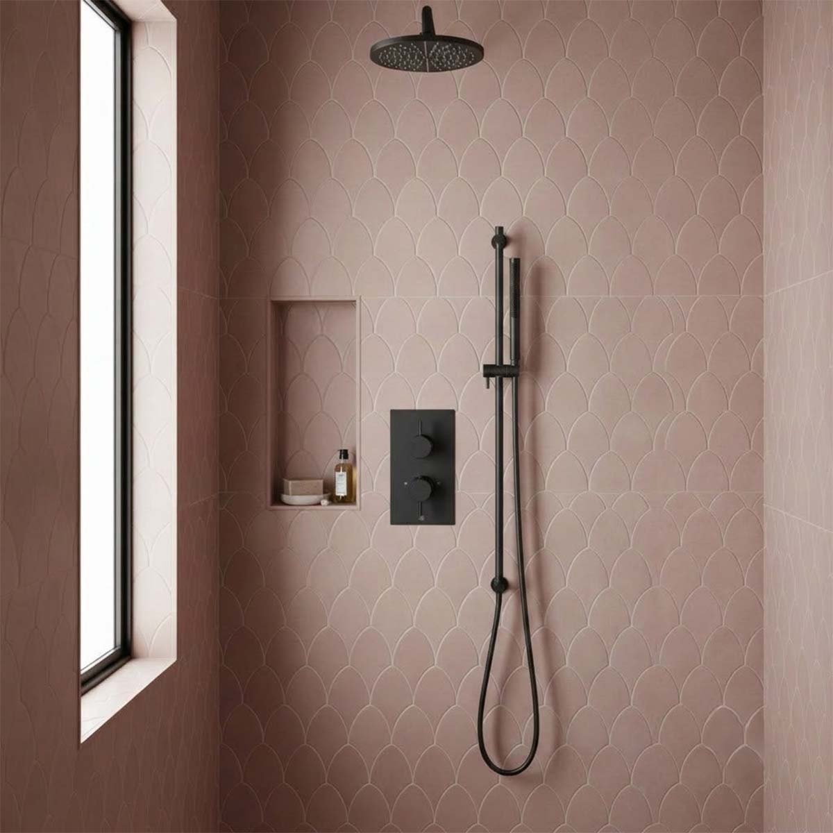 black shower rail kit in Ireland
