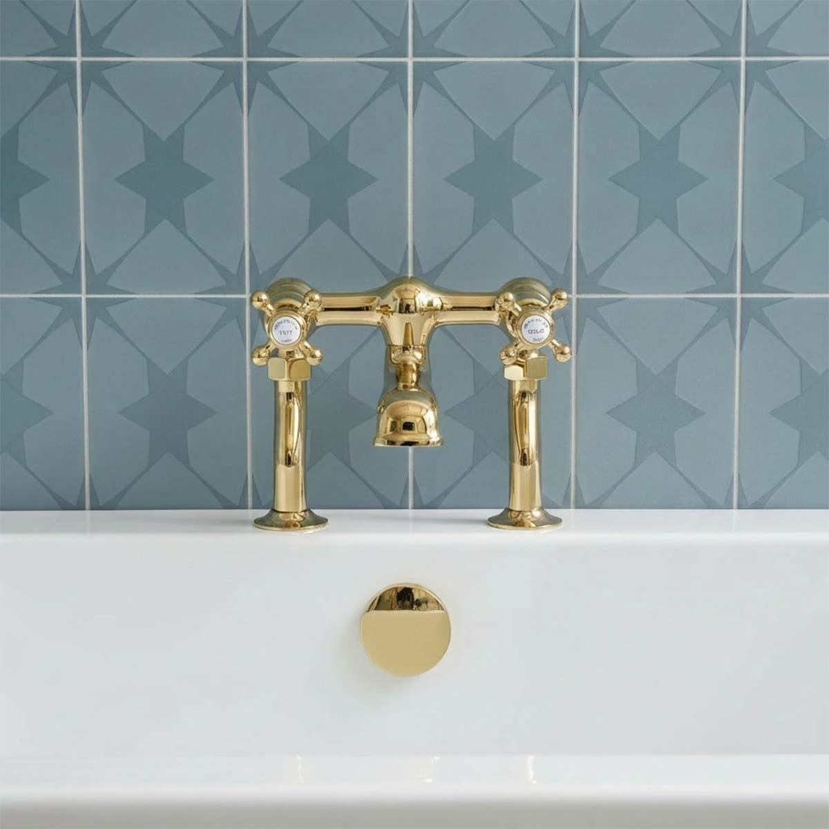 brass deck mounted bath filler tap - Ireland