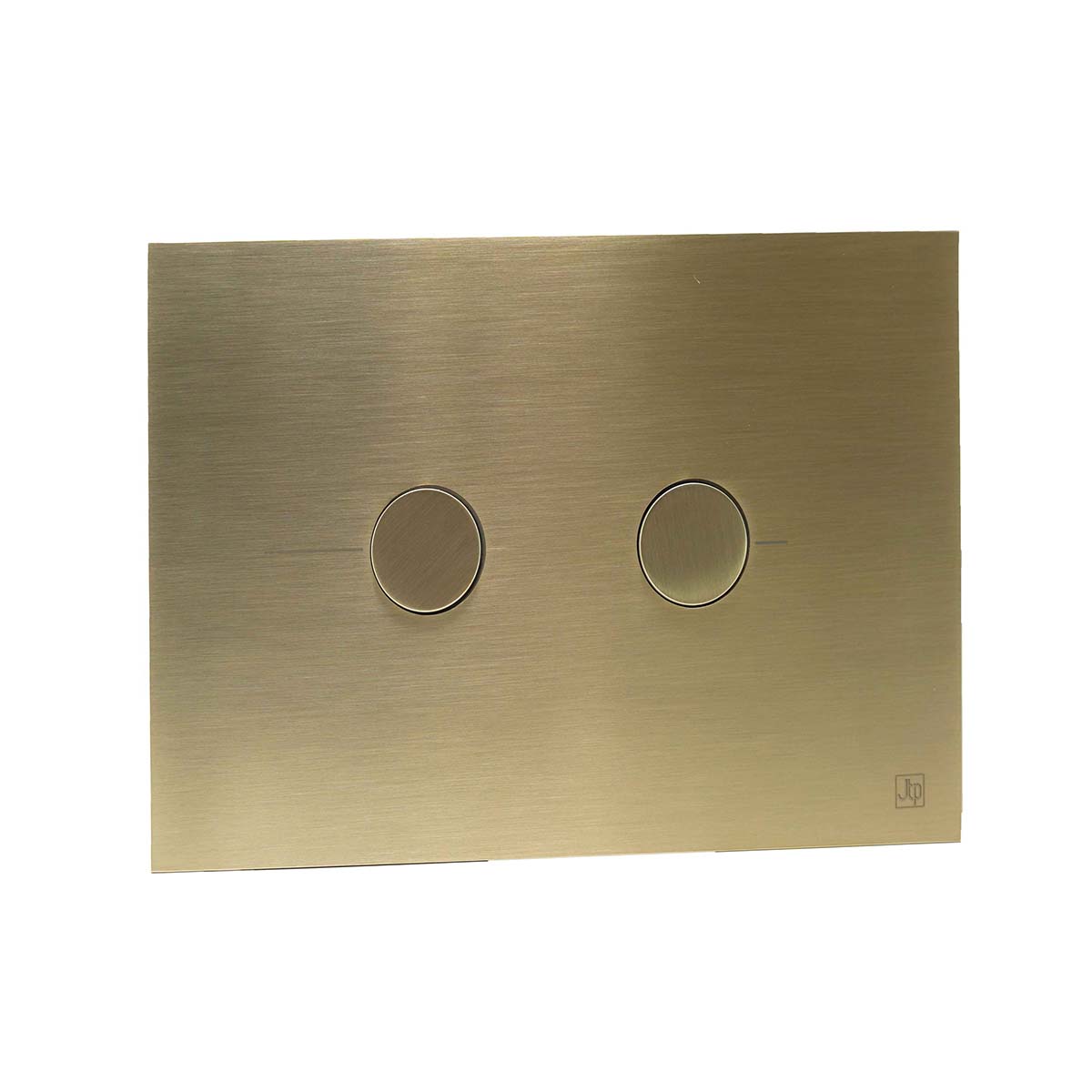 brushed brass dual flush plate