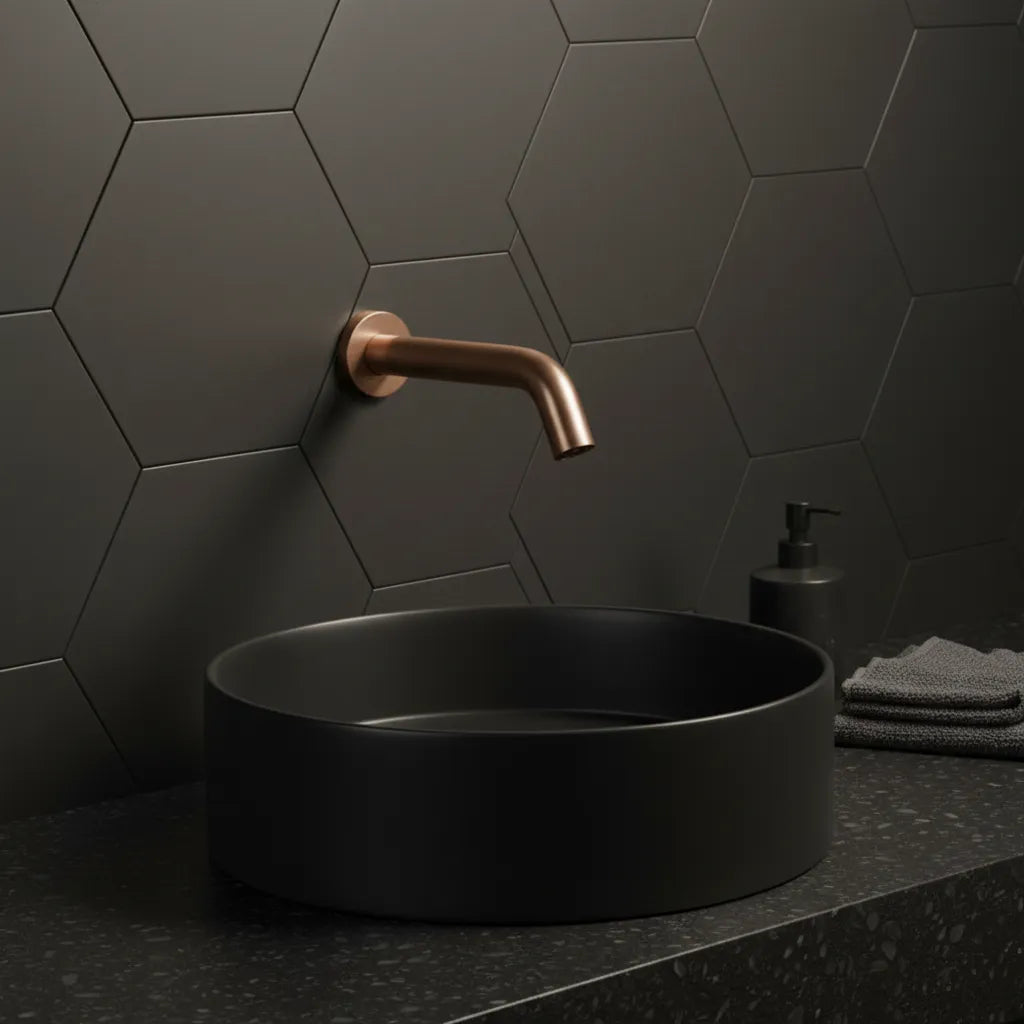 Wall-Mounted Sensor Tap with Touchless Operation