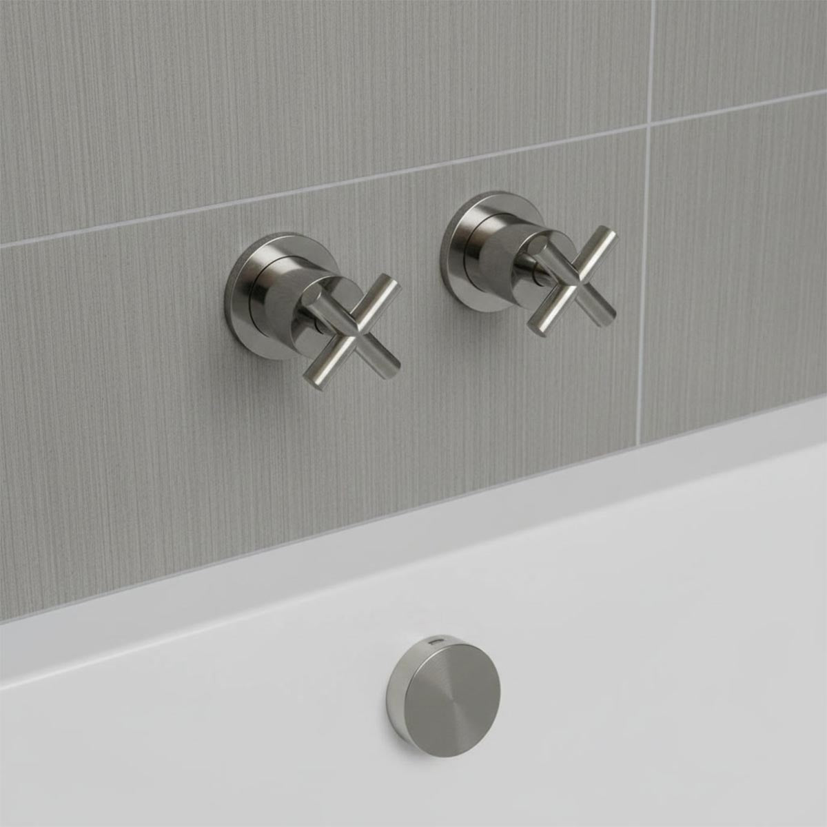 chrome crossheads wall mounted stop valves