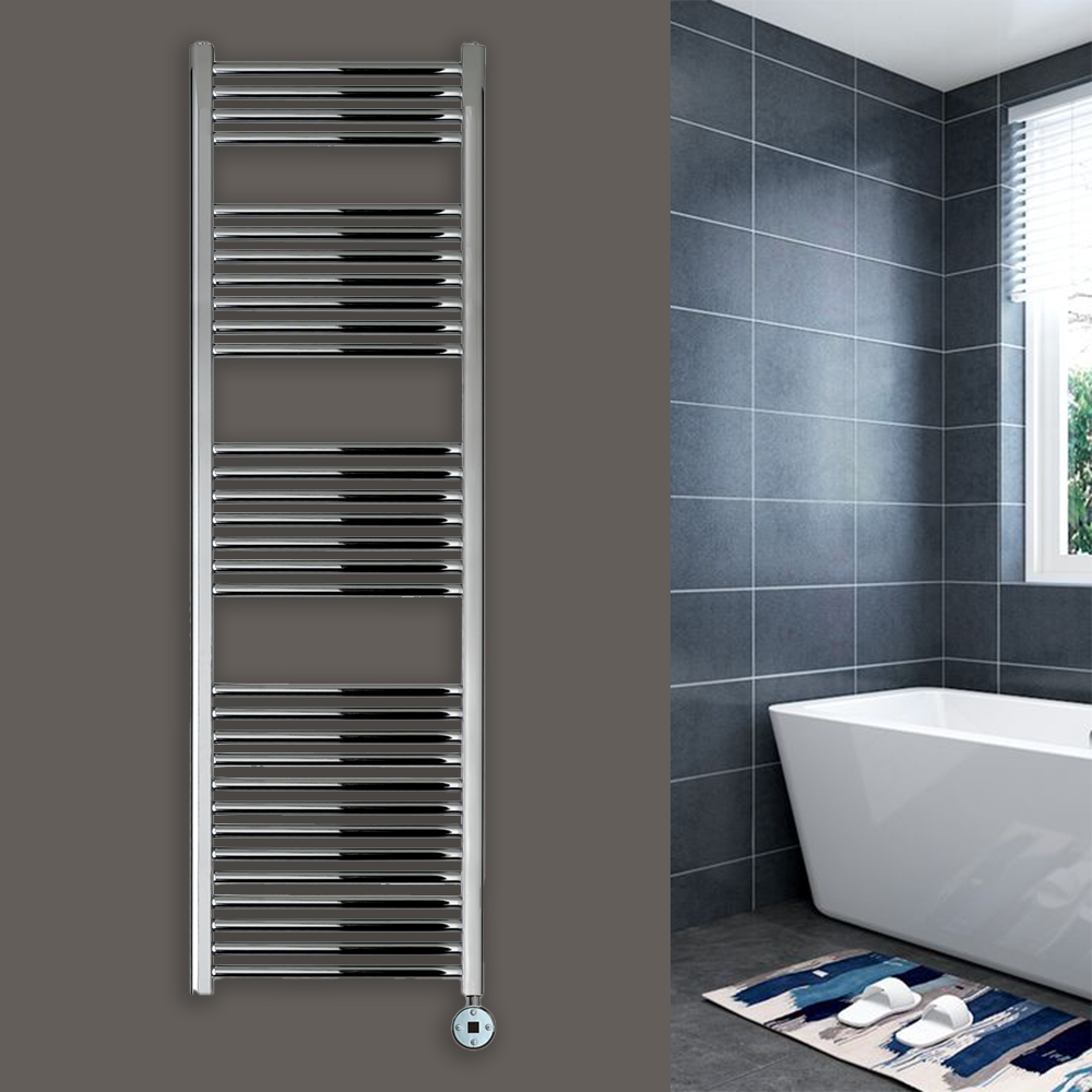 Chrome Electric Towel Rail Tall Electric Heated Towel Radiator