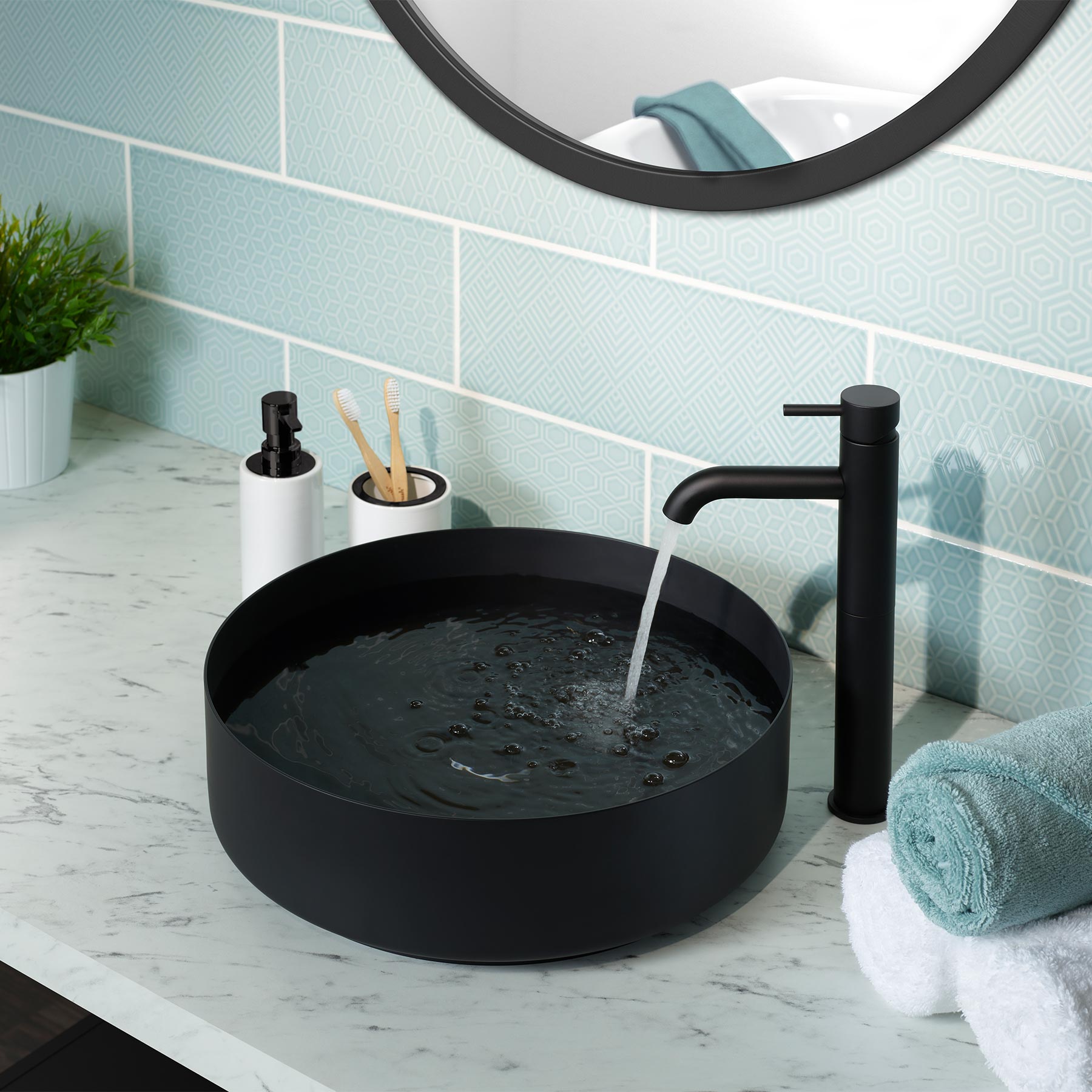 Tall Basin Mixer-Tapron