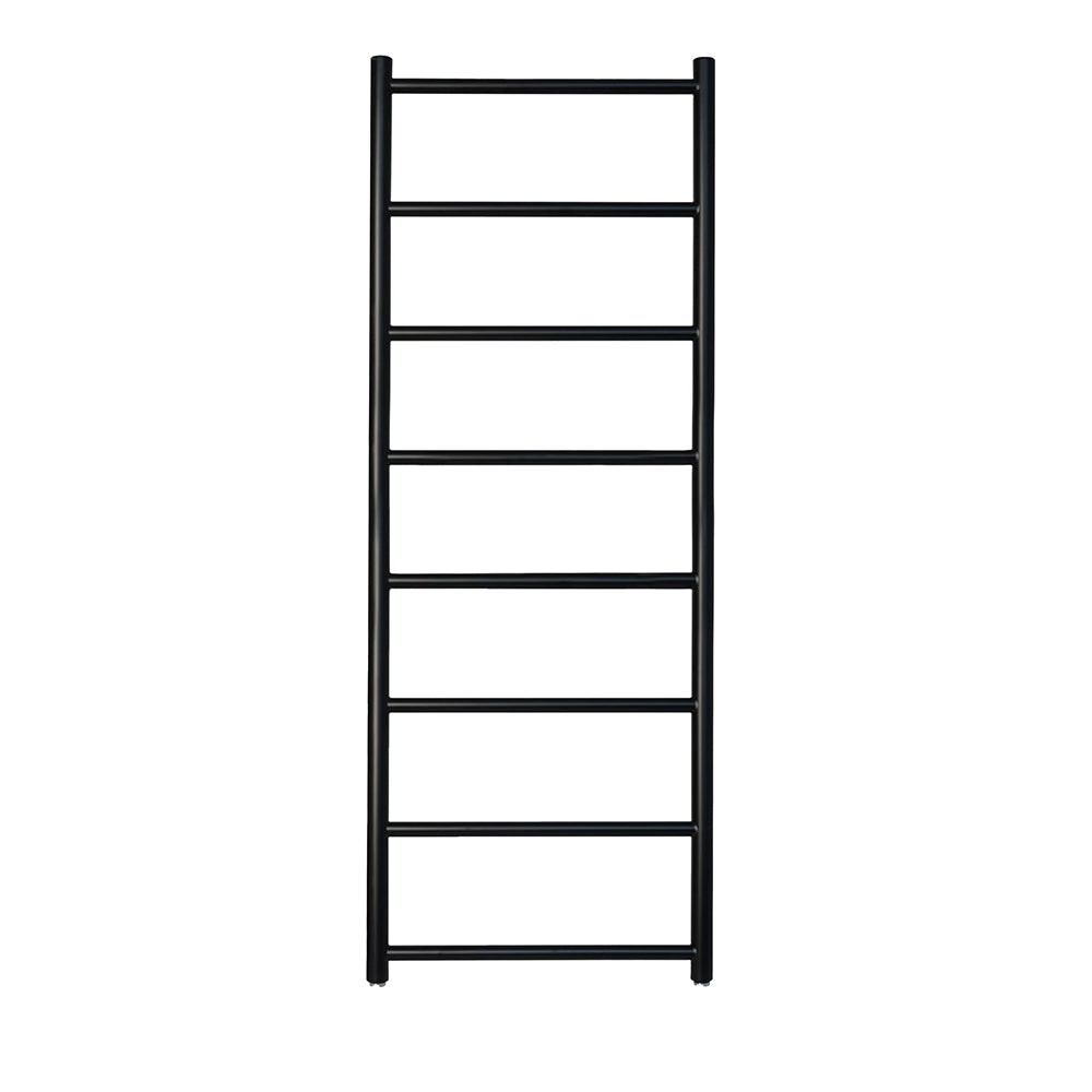 Black heated towel rail 1200 x 500mm