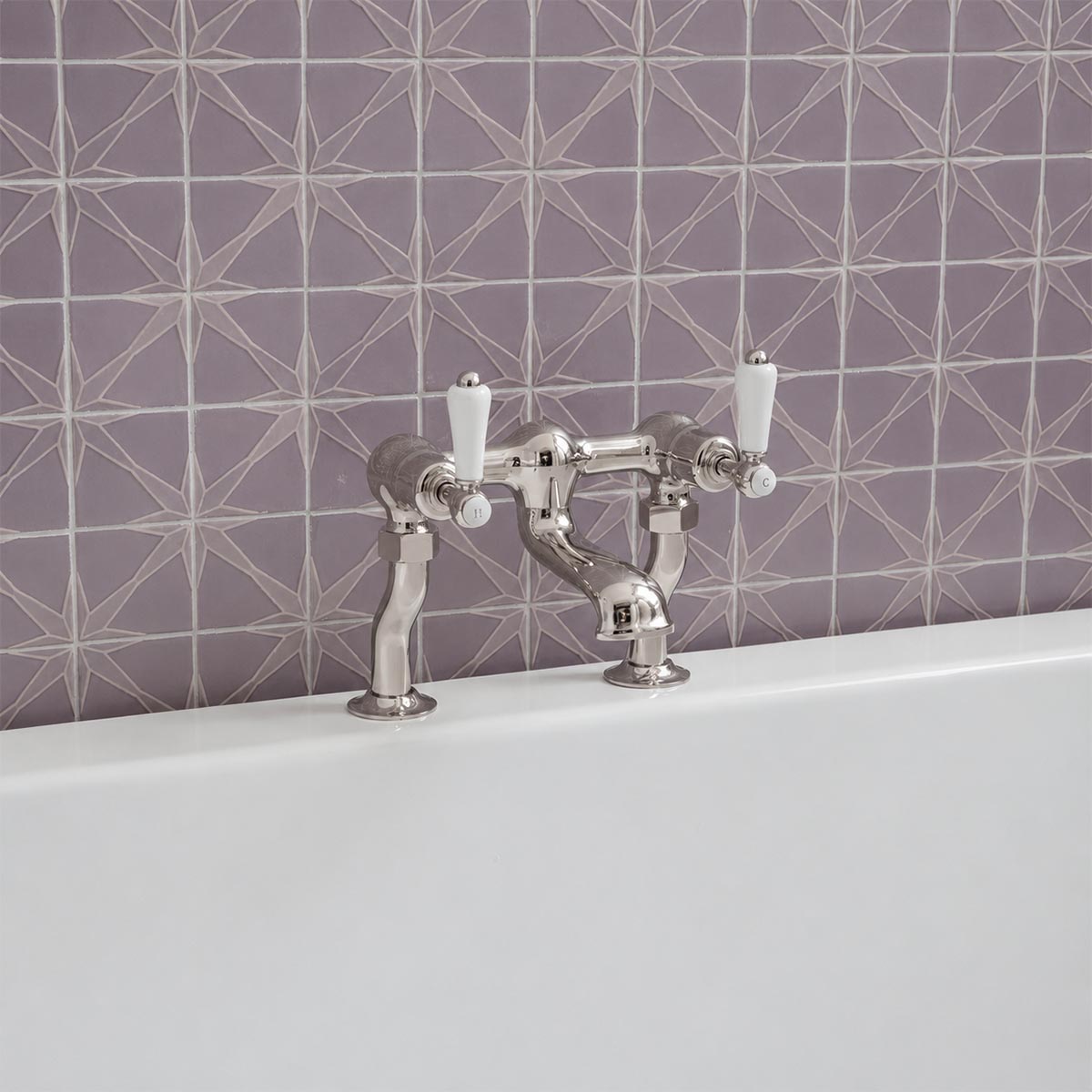 nickel Traditional bath filler tap