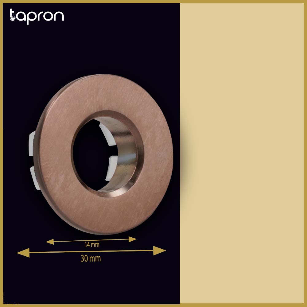 Bronze basin overflow cover Dimension