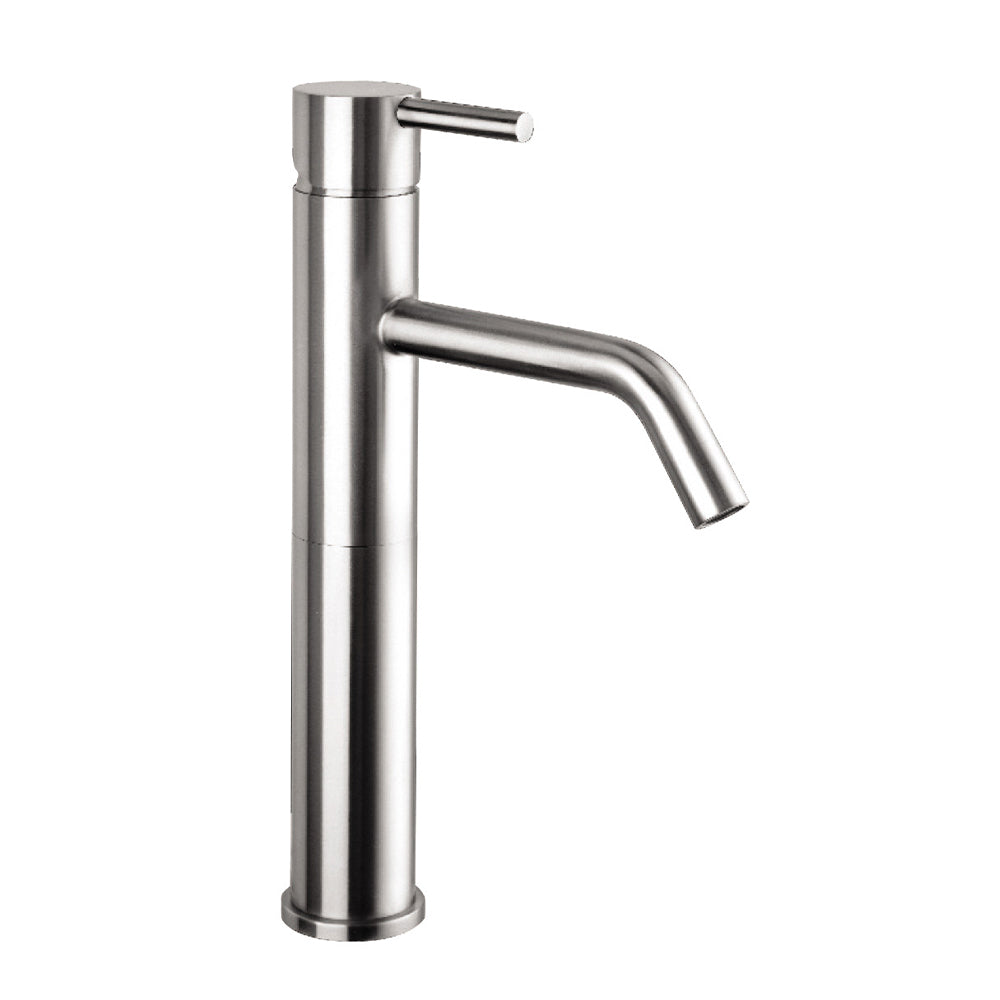 Deck mounted steel high rise basin tap-tapron